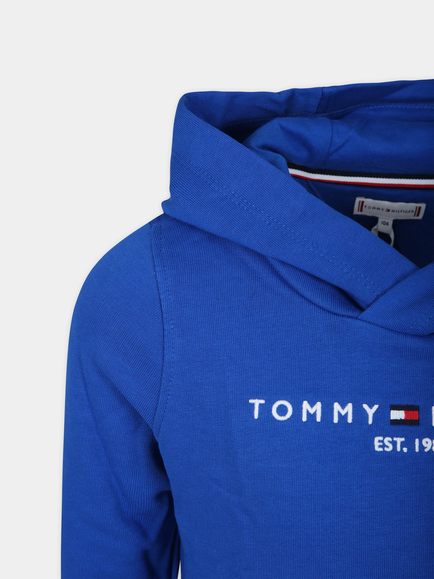 Felpa azzurra per bambino con logo,Tommy Hilfiger Junior,23FMTHKS0KS00205 C66