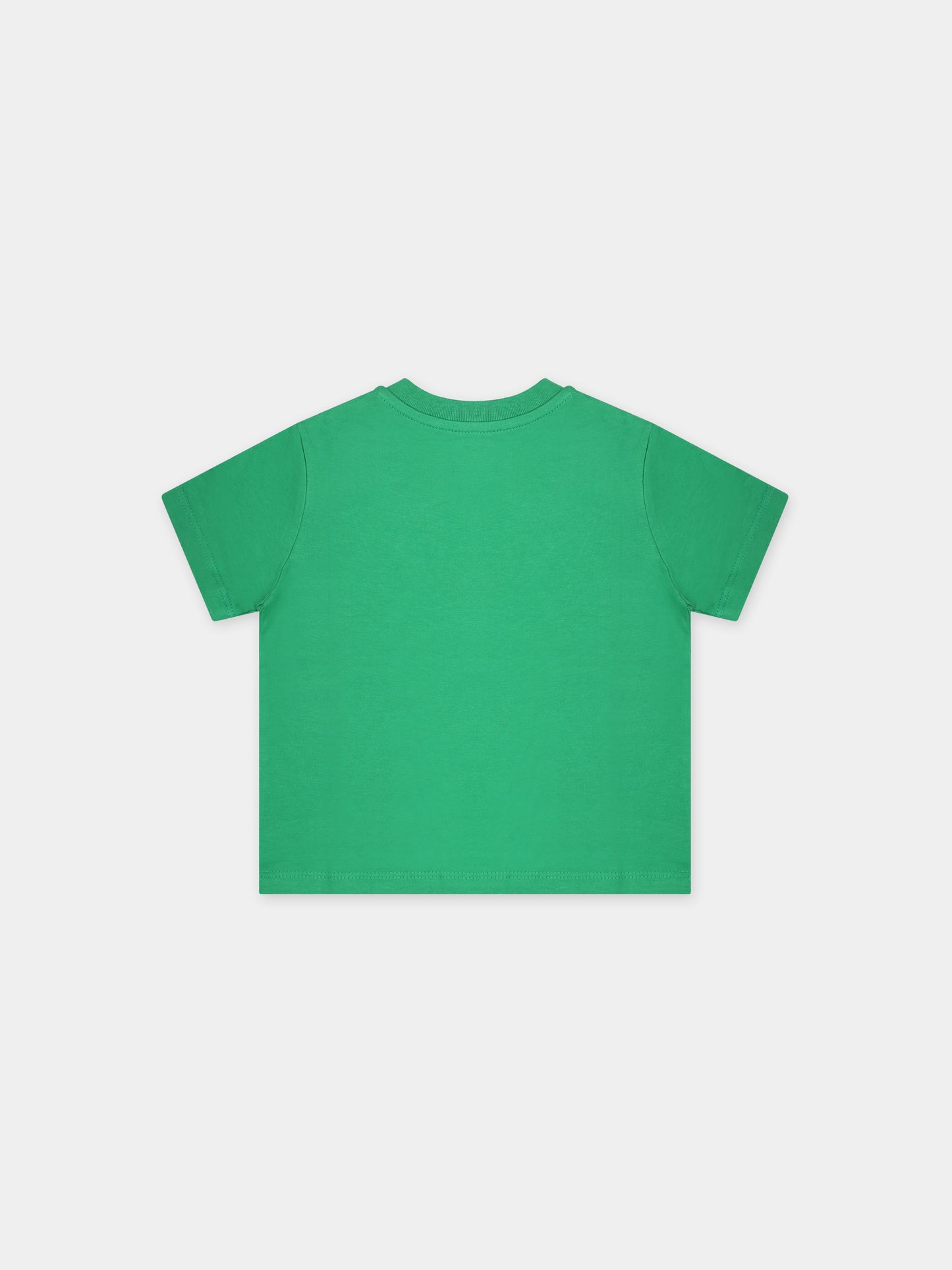 T-shirt verde per neonato con cavallino,Ralph Lauren Kids,832904116