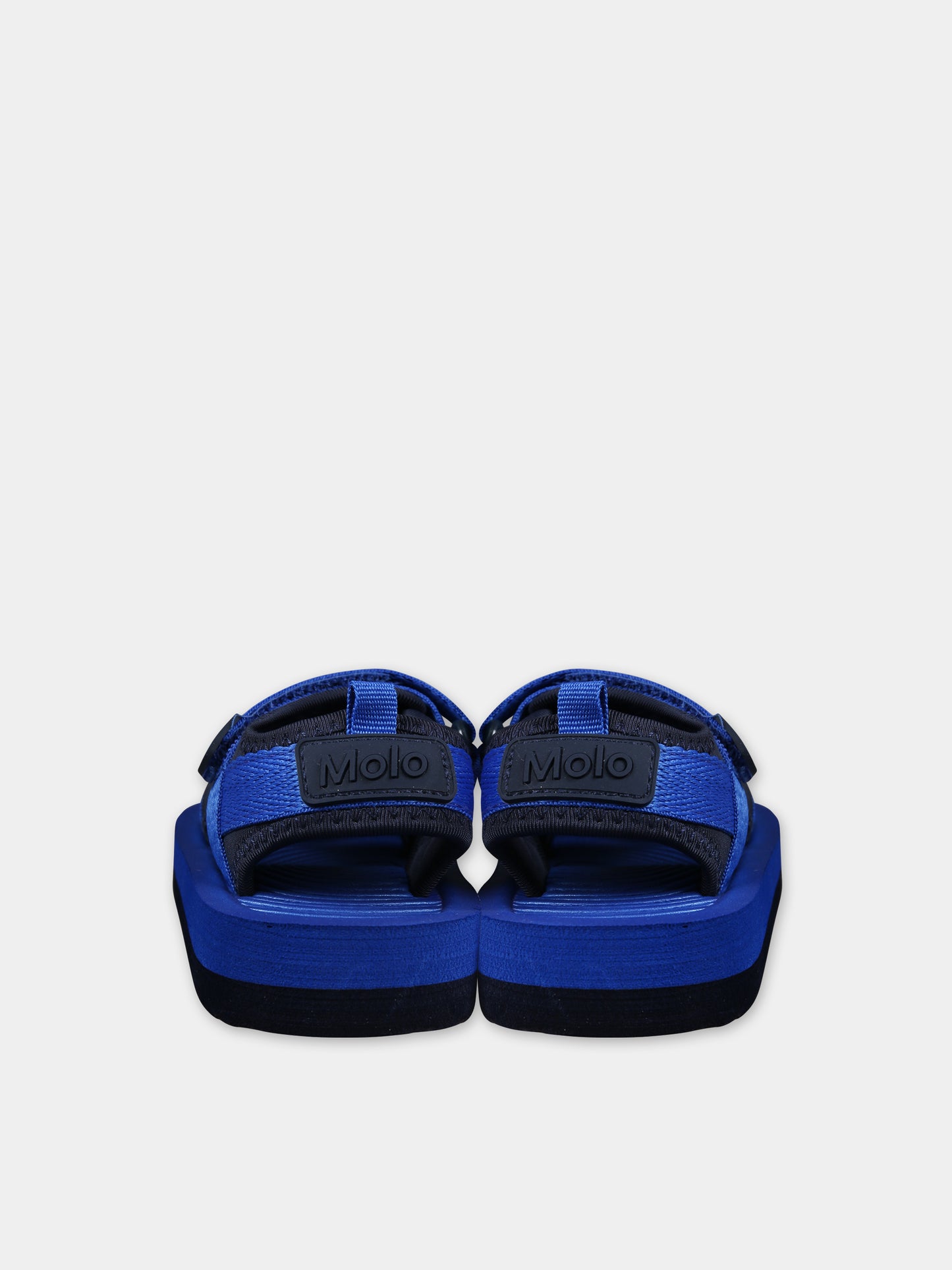 Sandali blu per neonato con logo,Molo,7S24U303 8024