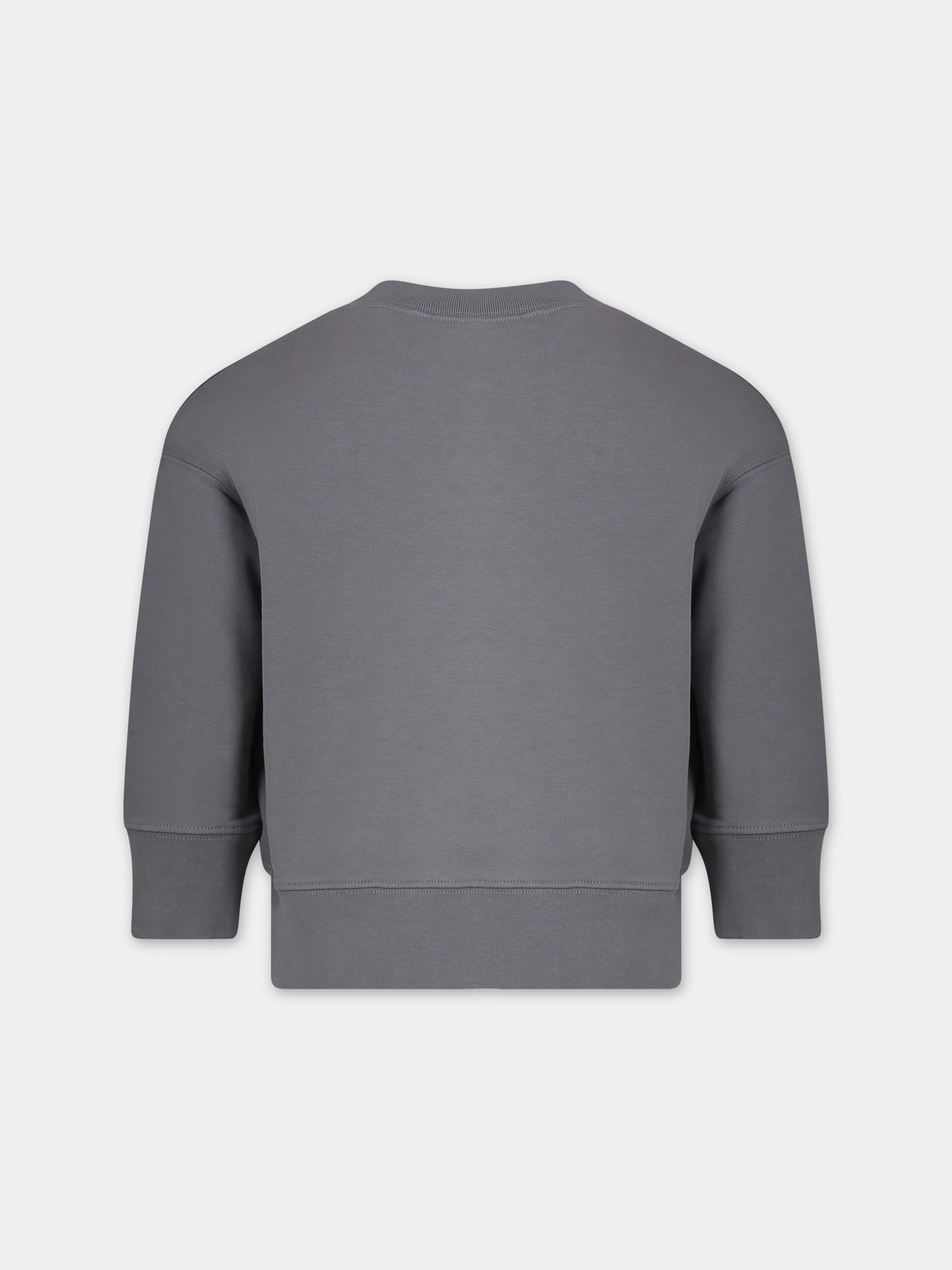 Felpa grigia per bambino con logo,Palm Angels,PBBA001S24FLE0040725