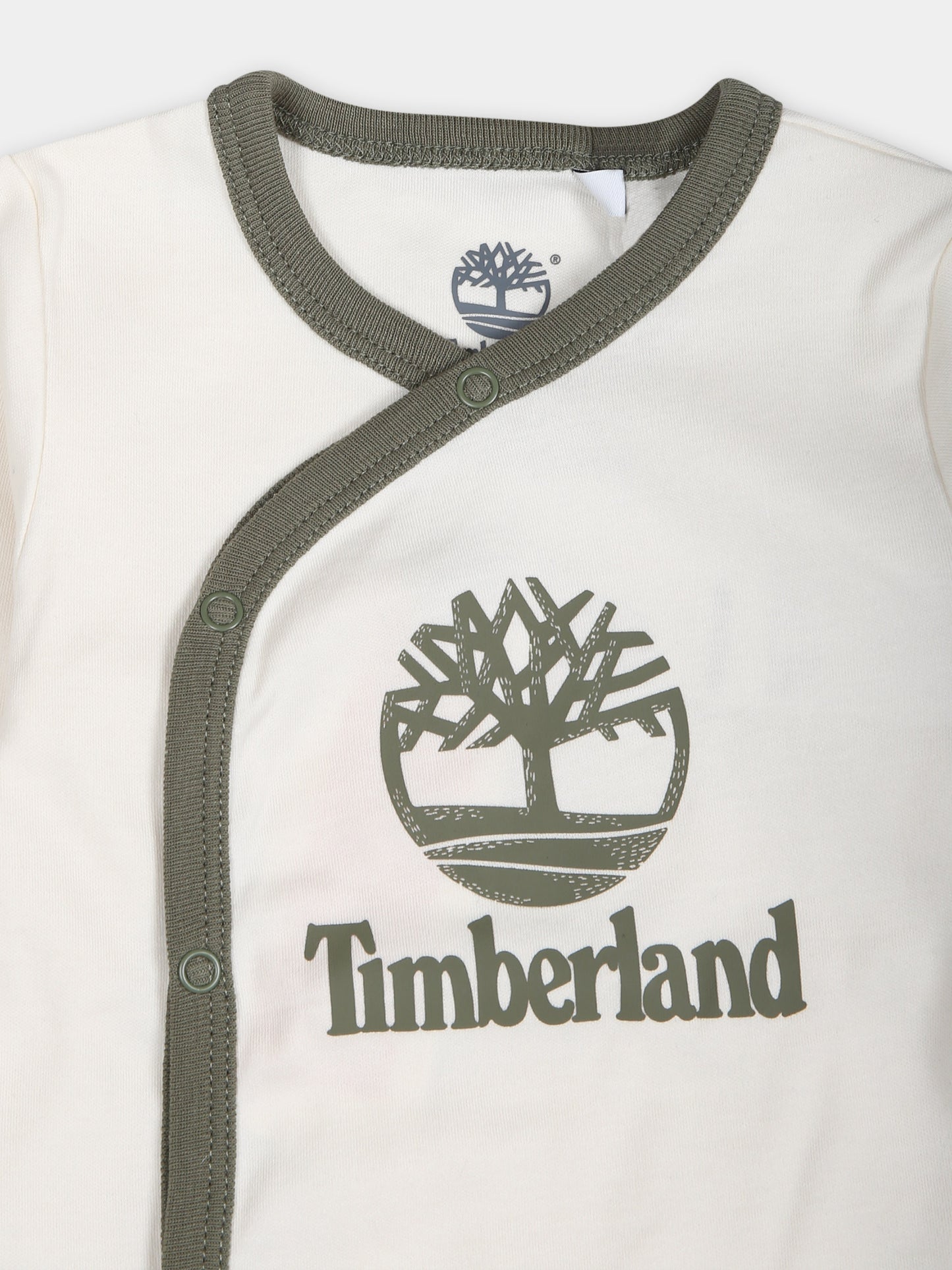 Tutina avorio per neonato con logo,Timberland,T60182 127