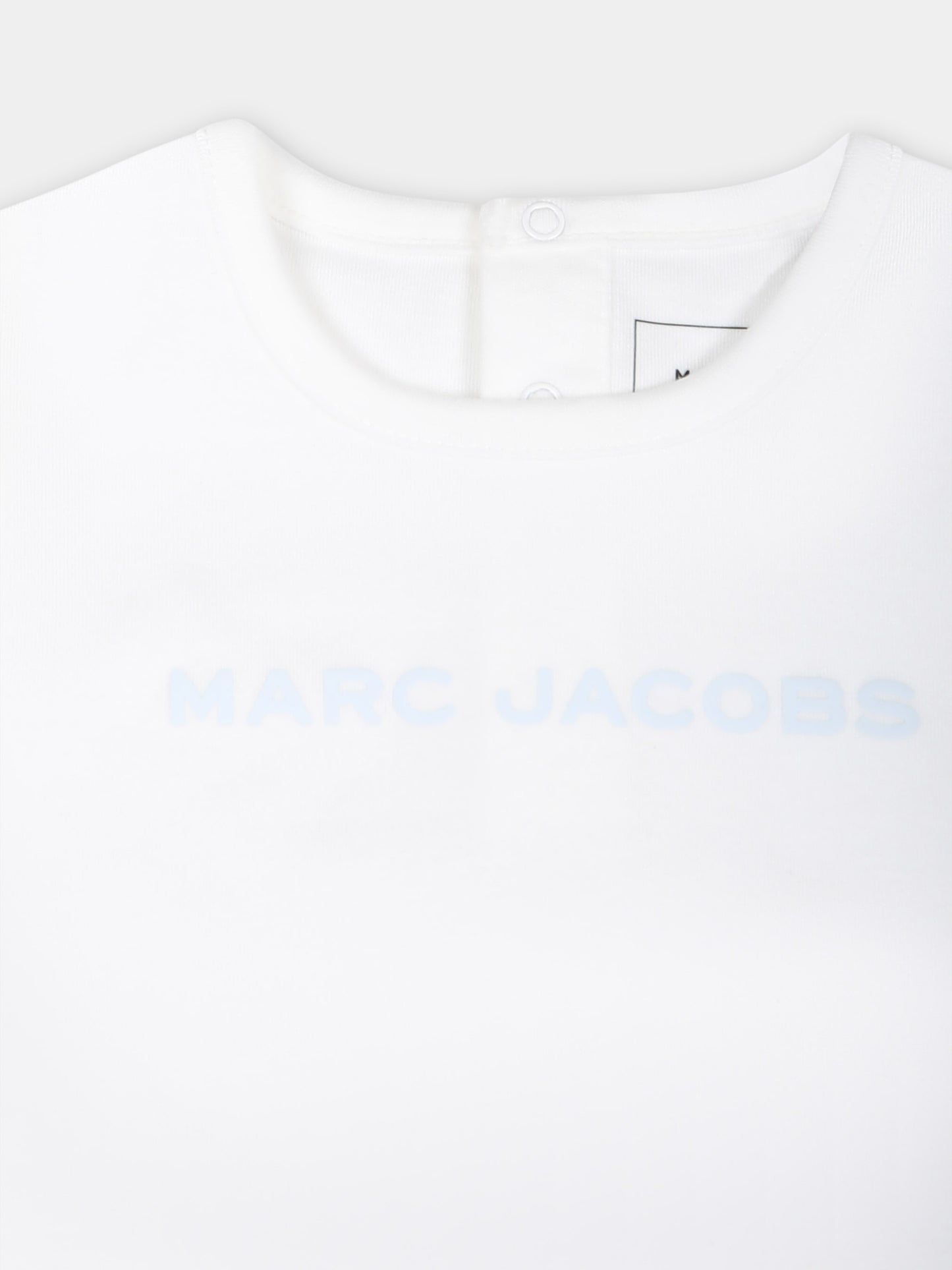 Completo sportivo celeste per neonato con logo,Marc Jacobs,W60157 791