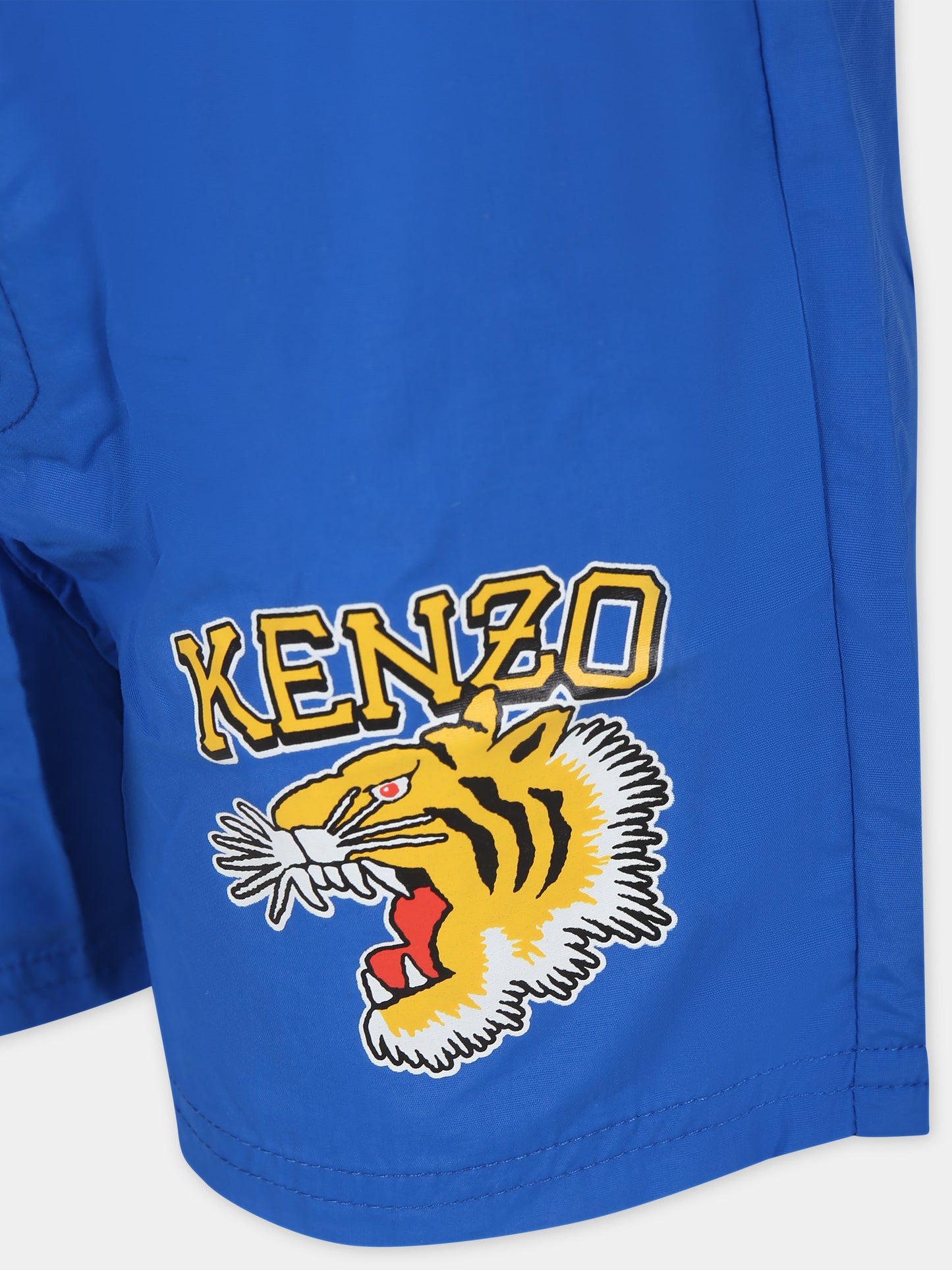 Boxer mare azzurro per bambino con logo,Kenzo Kids,K60277 878