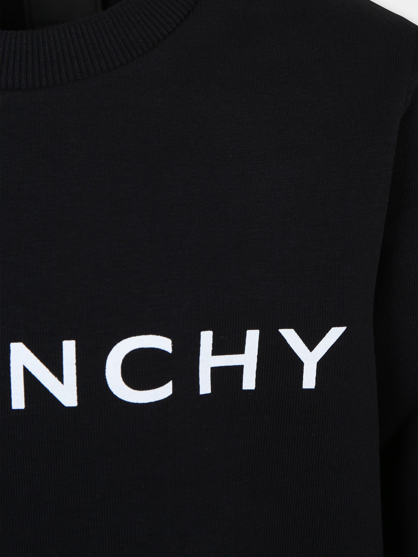 Felpa nera per bambino con logo,Givenchy Kids,H30147 09B