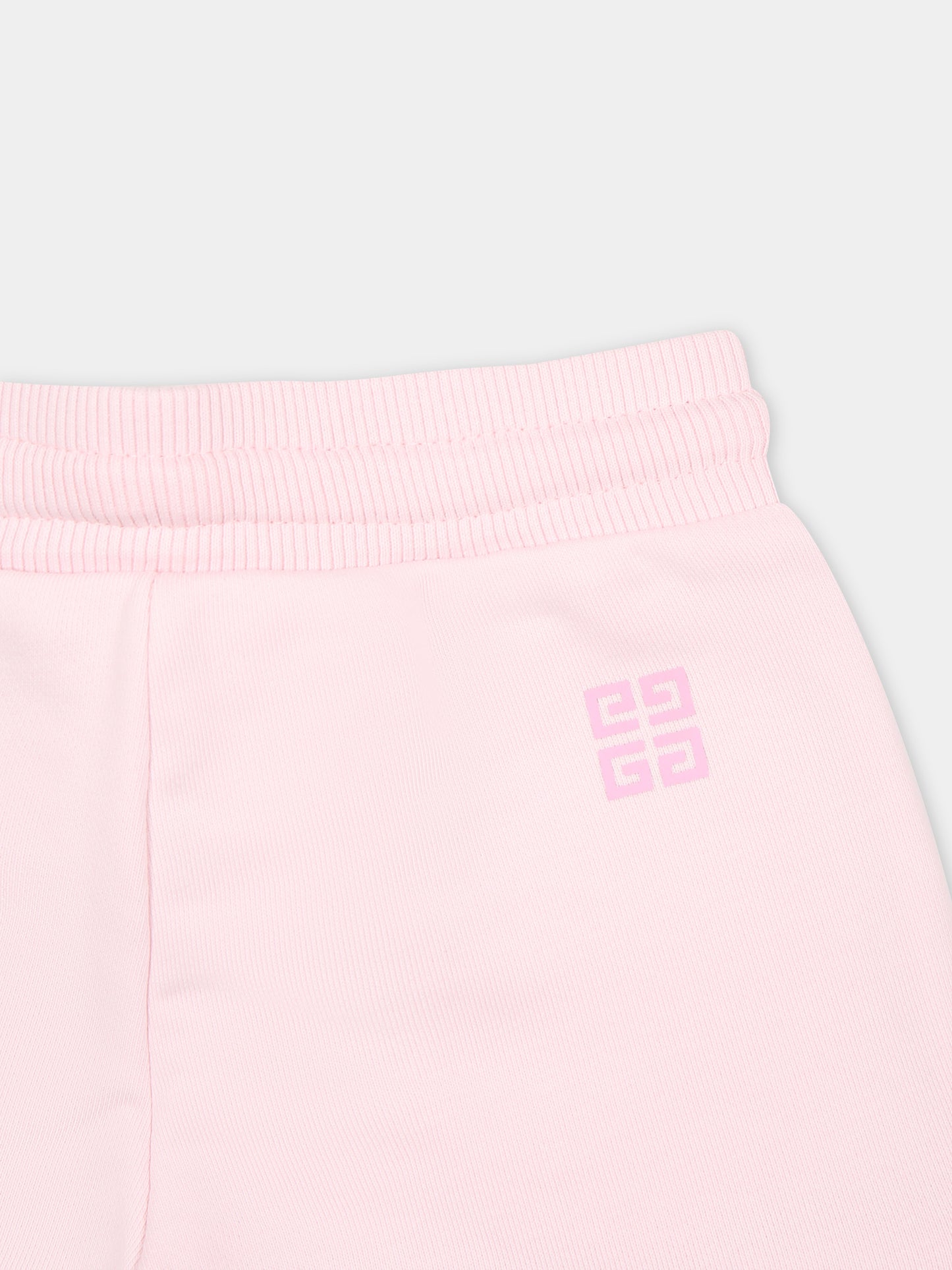 Shorts sportivi rosa per neonata con logo,Givenchy Kids,H30195 44Z
