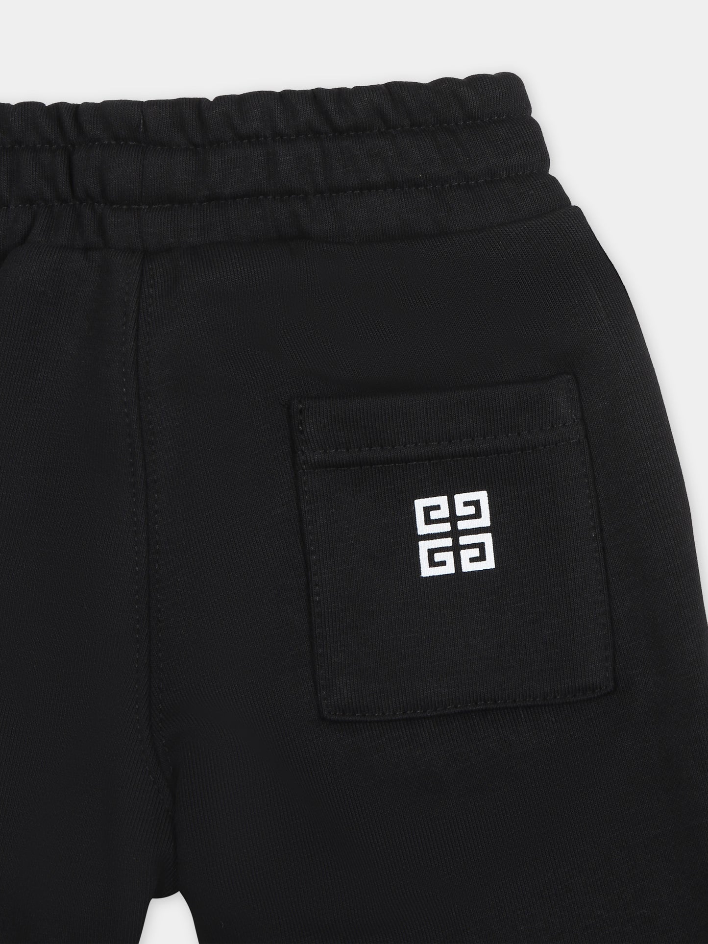 Pantaloni sportivi neri per neonato con logo,Givenchy Kids,H30210 09B