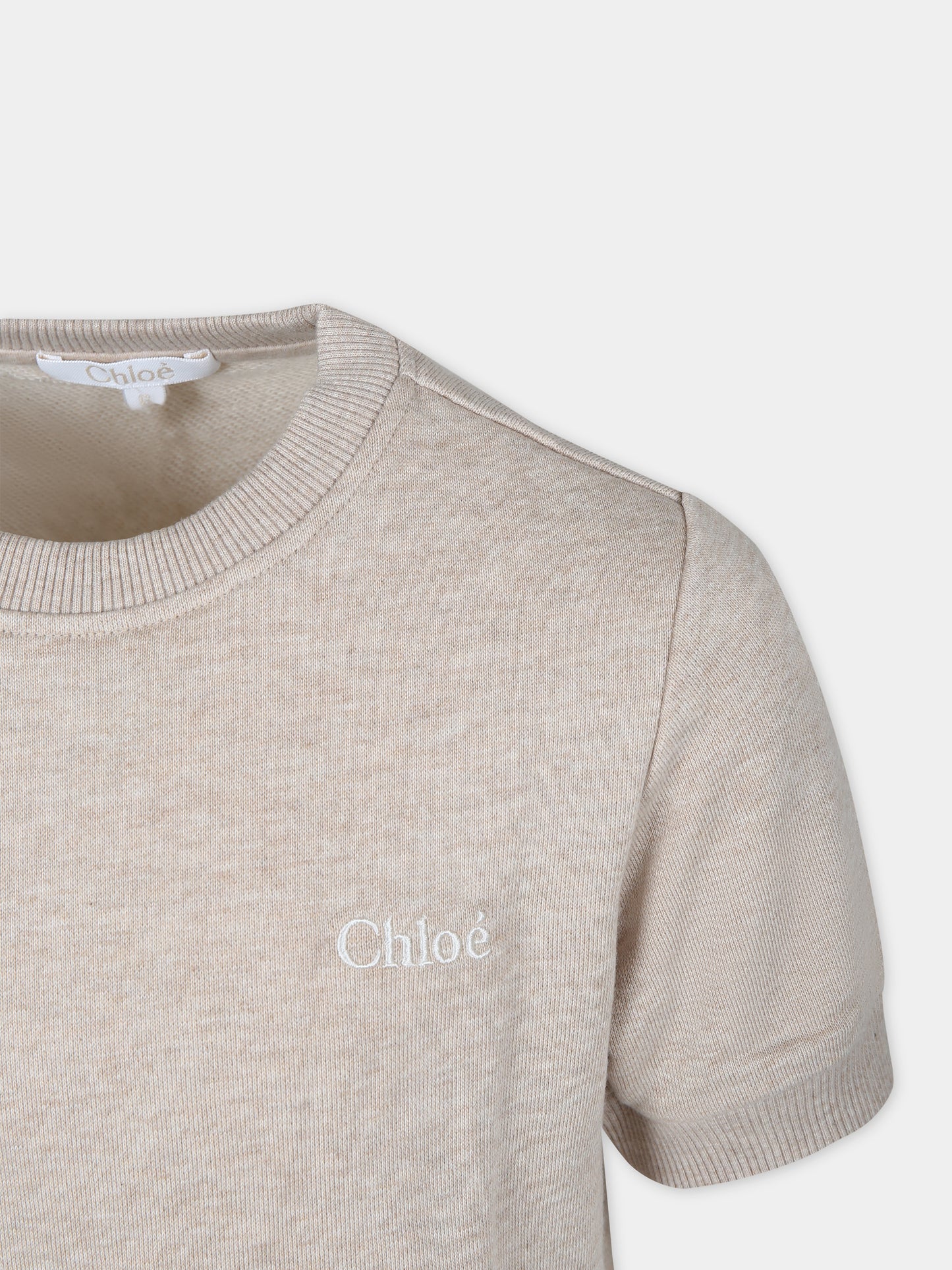 Vestito beige per bambina,Chloé Kids,C20055 C03