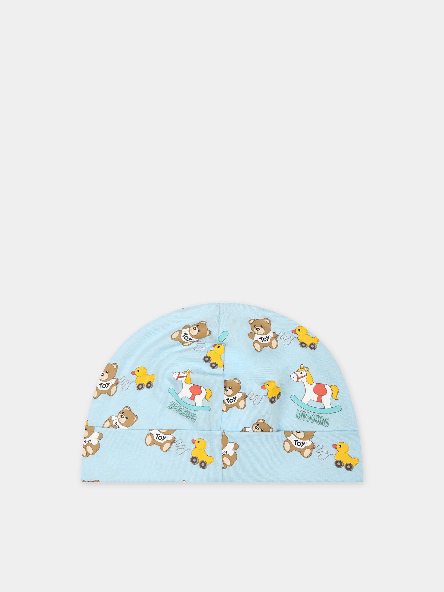 Set celeste per neonato con Teddy Bear,Moschino Kids,MNY03I LCA19 40304