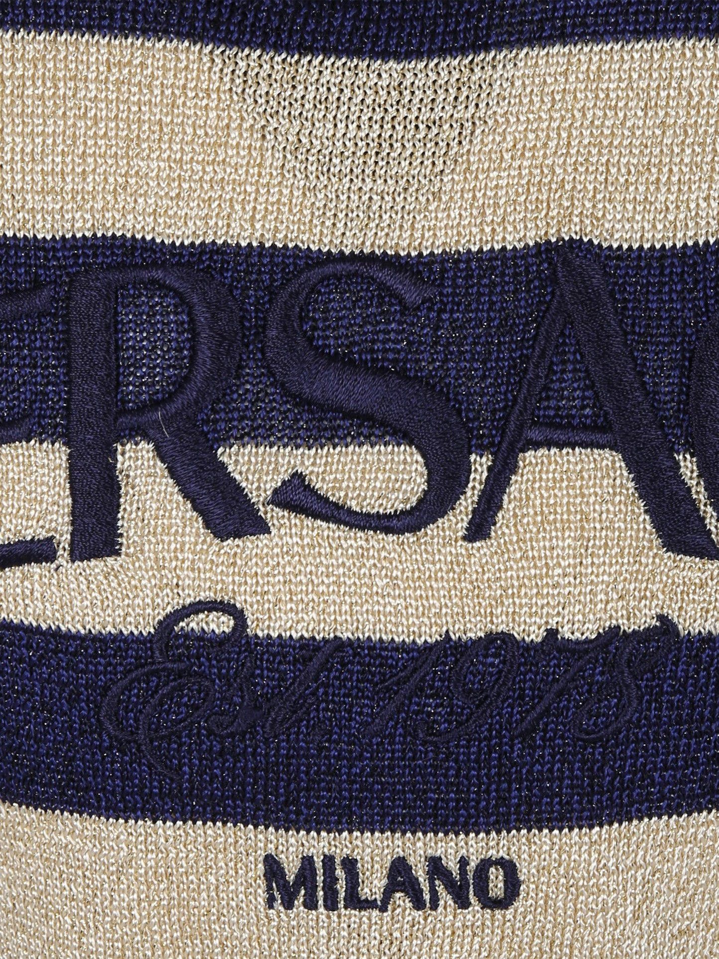 Mglione per bambina con logo e dettagli lurex,Versace,1013778 1A09685 2U500