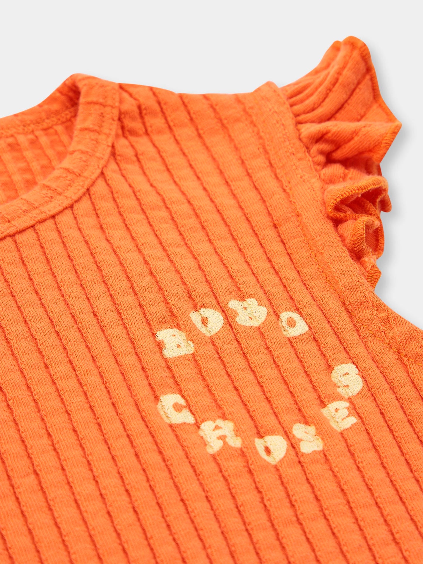 Top arancione per bambina con logo,Bobo Choses,124AC027