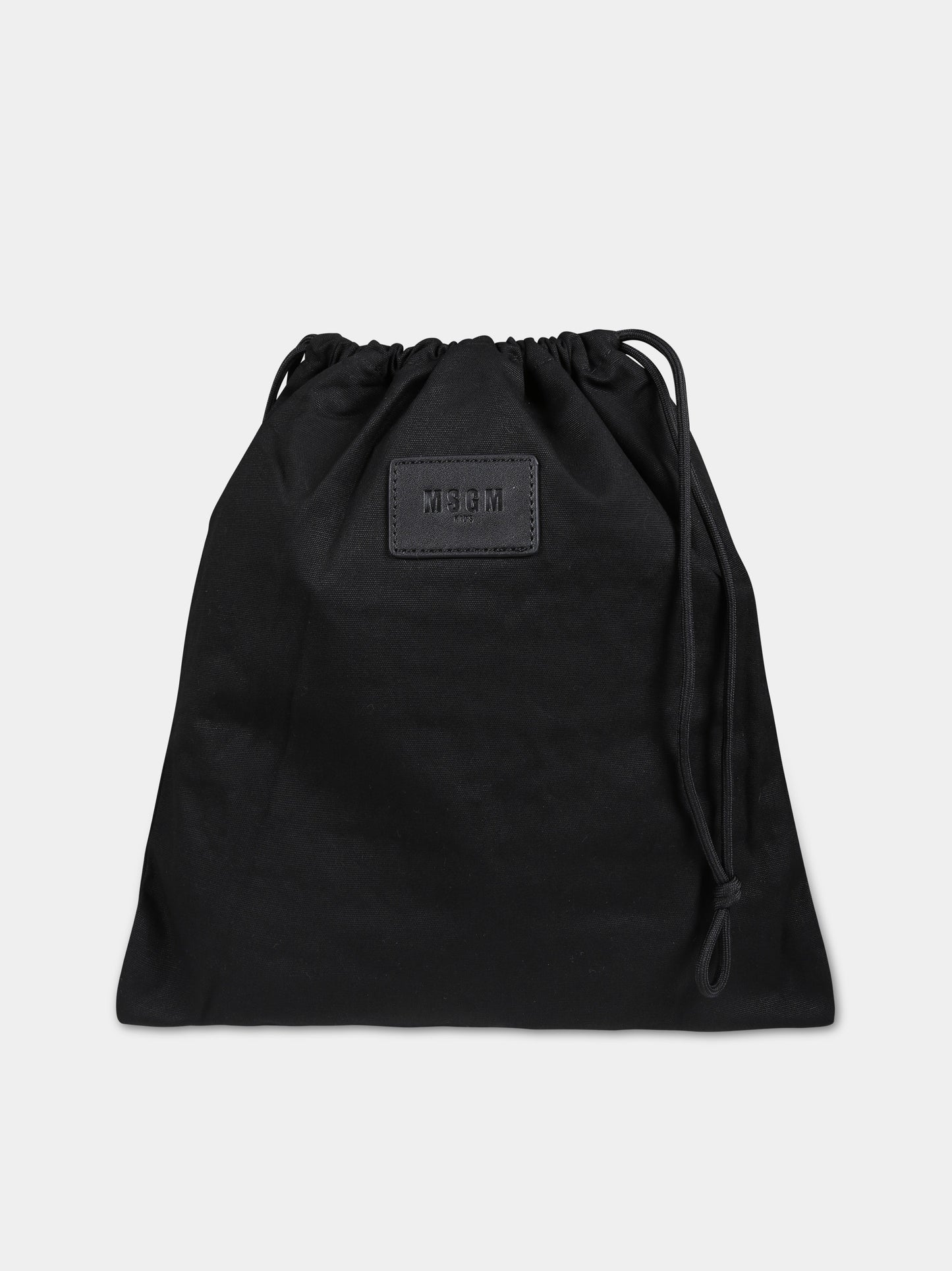 Borsa nera per bambina con logo,Msgm Kids,S4MSJGBA059 110