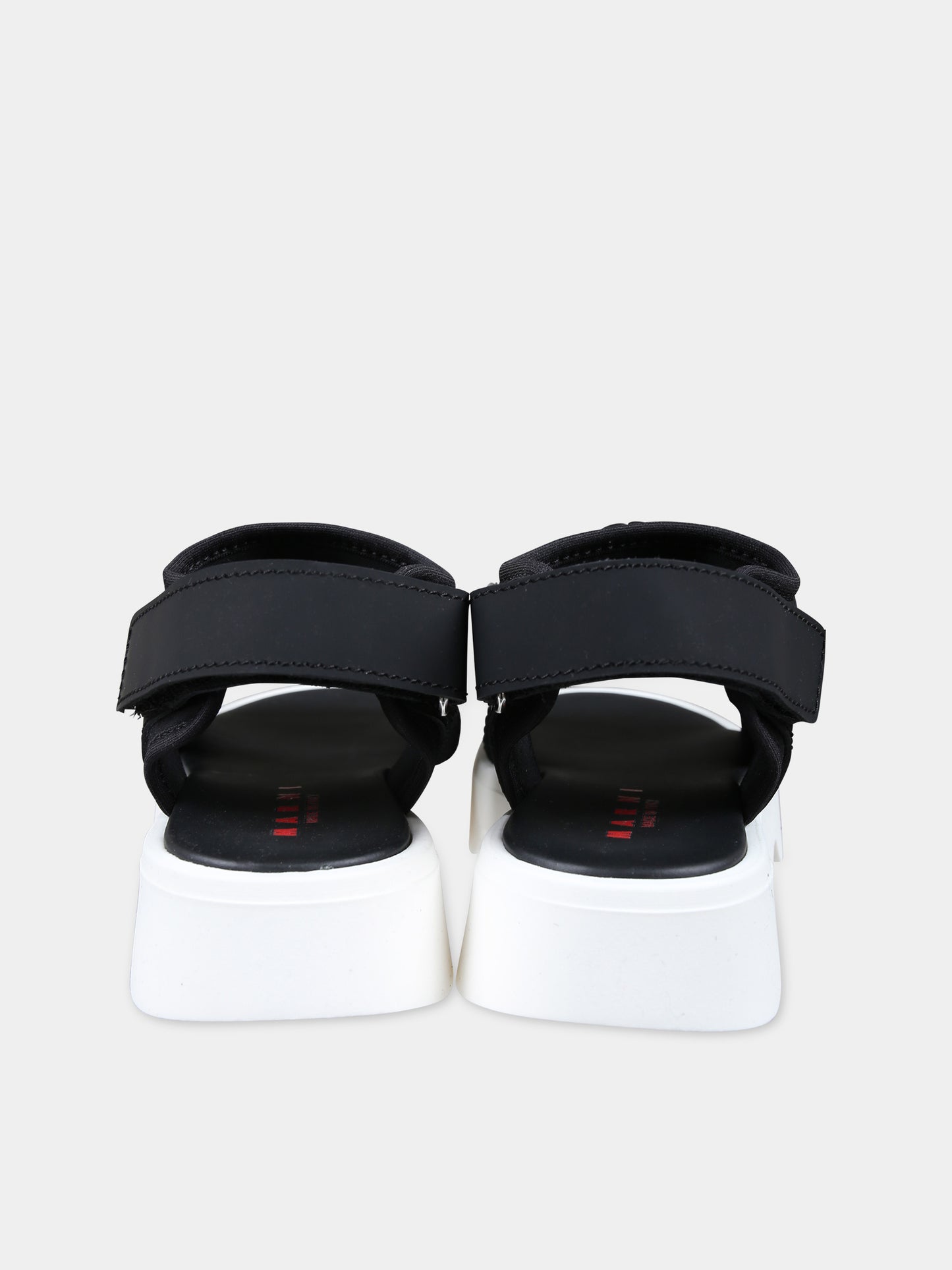 Sandali neri per bambina con logo,Marni Kids,76704 2