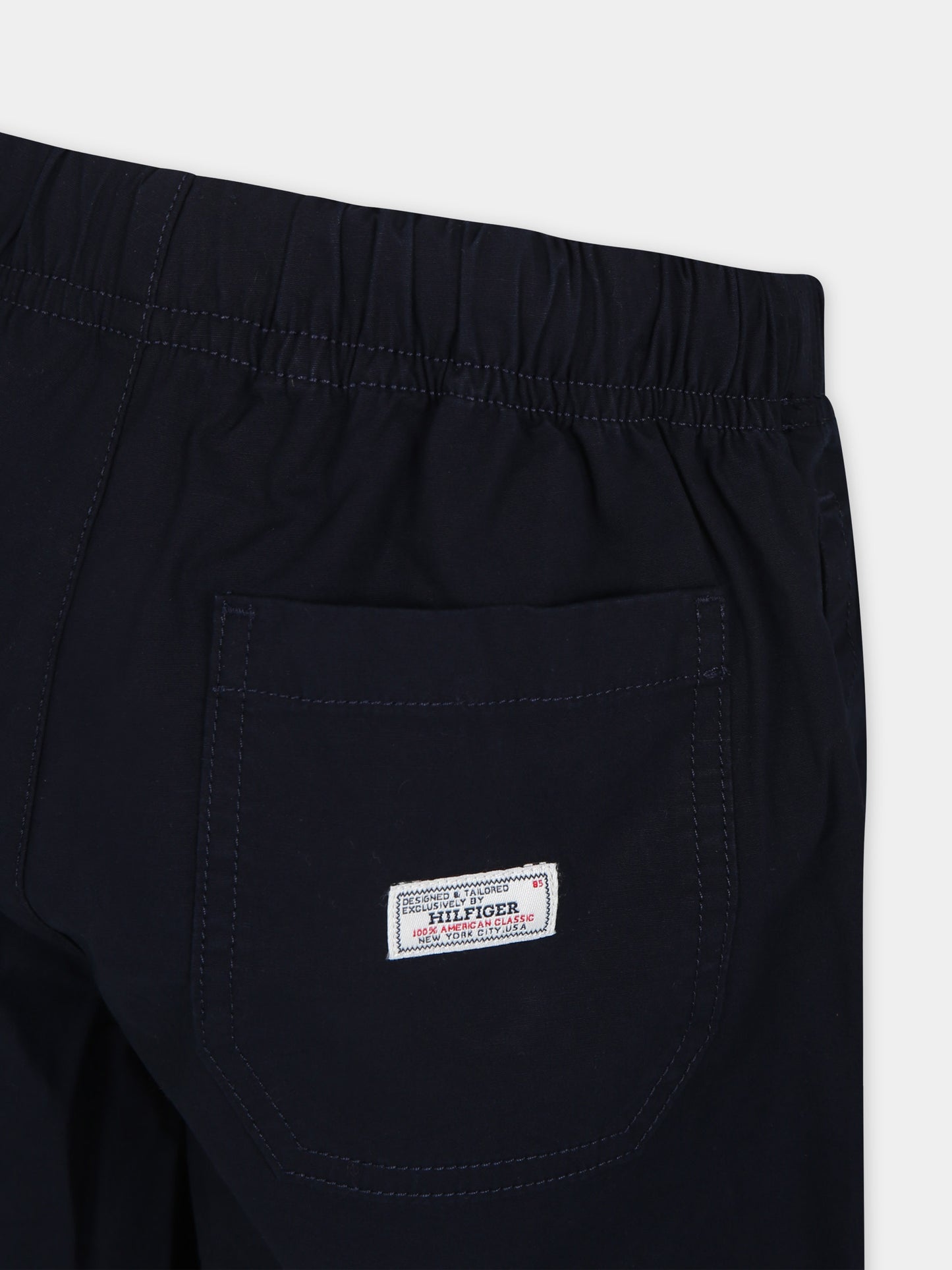 Shorts casual blu per bambino con logo,Tommy Hilfiger Junior,24SMTHKB0KB08896 DW5