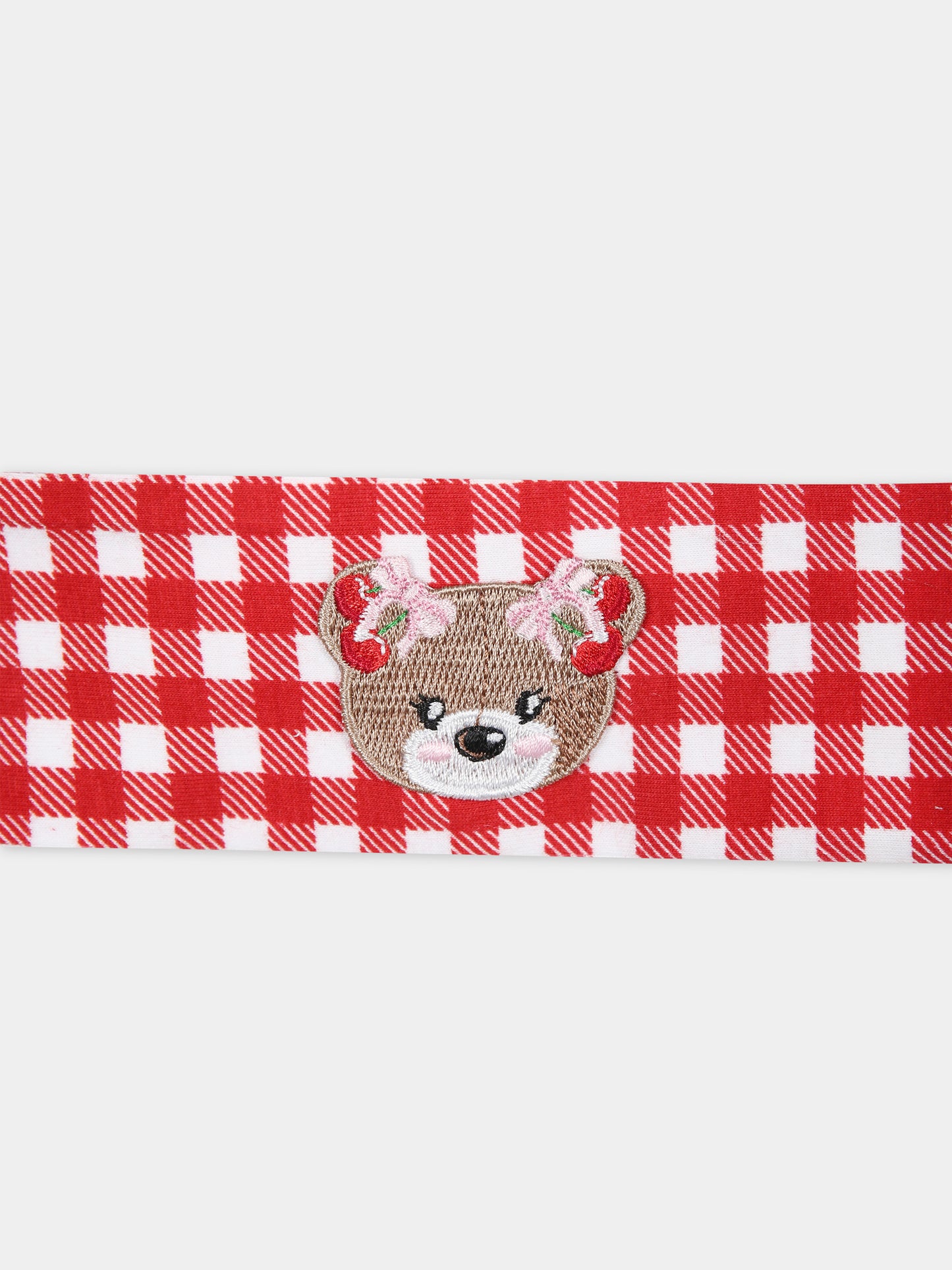 Fascia rossa per neonata con orso,Monnalisa,39C009 3671 9944