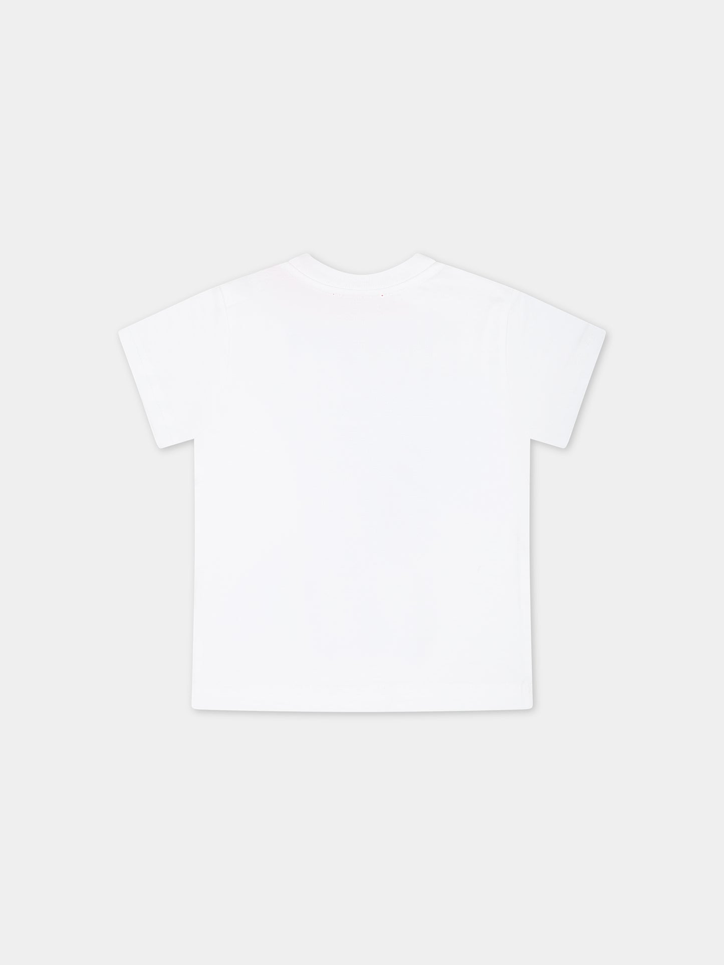 T-shirt bianca per neonati con logo,Diesel,K00347 00YI9 K100