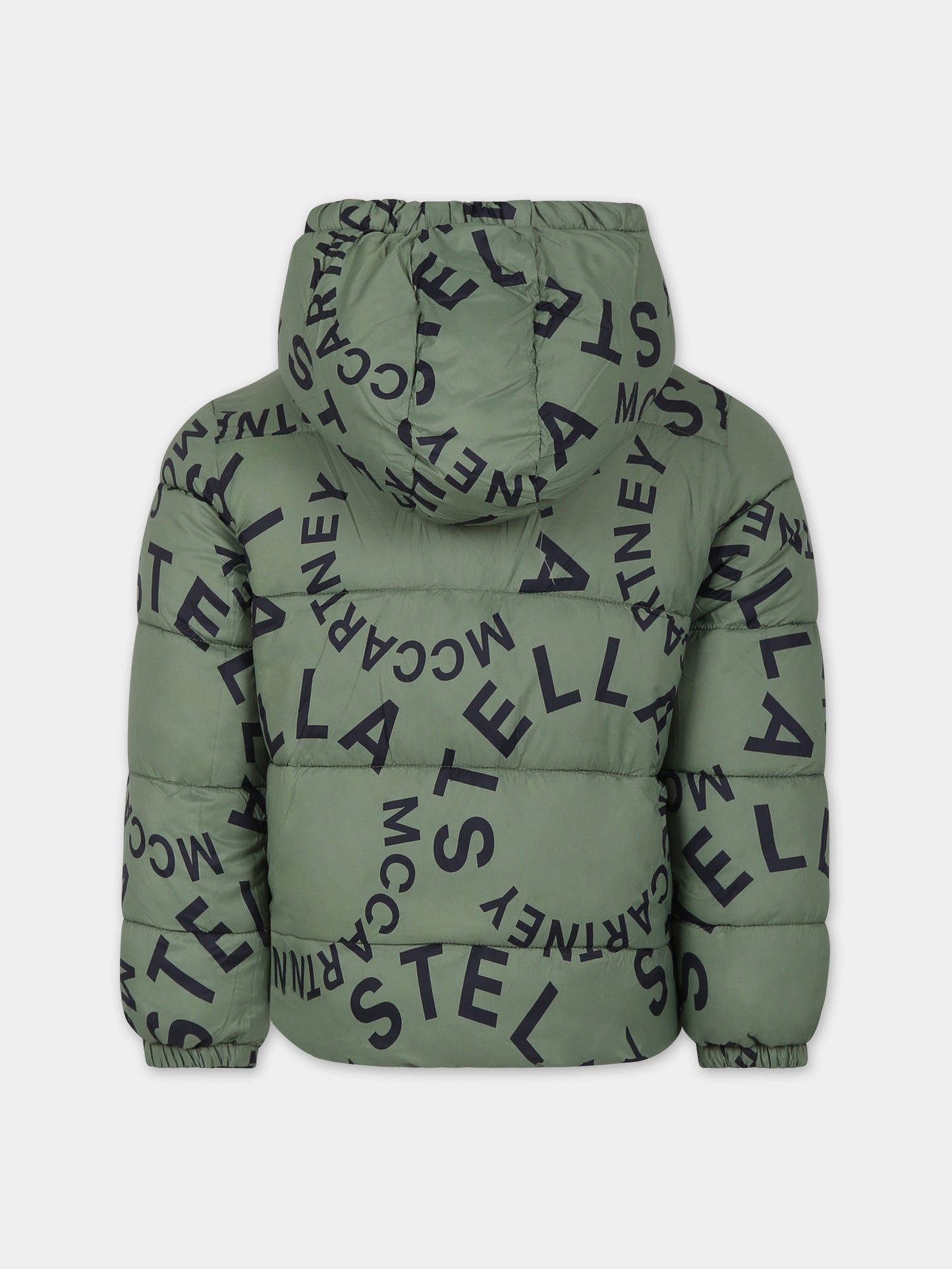 Piumino nero reversibile per bambino con logo,Stella Mccartney Kids,TT2Q77 Z0536 930