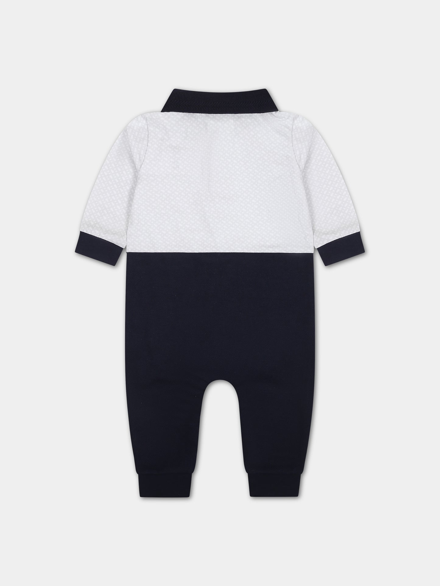 Tutina blu per neonato con logo,Boss,J94356 849