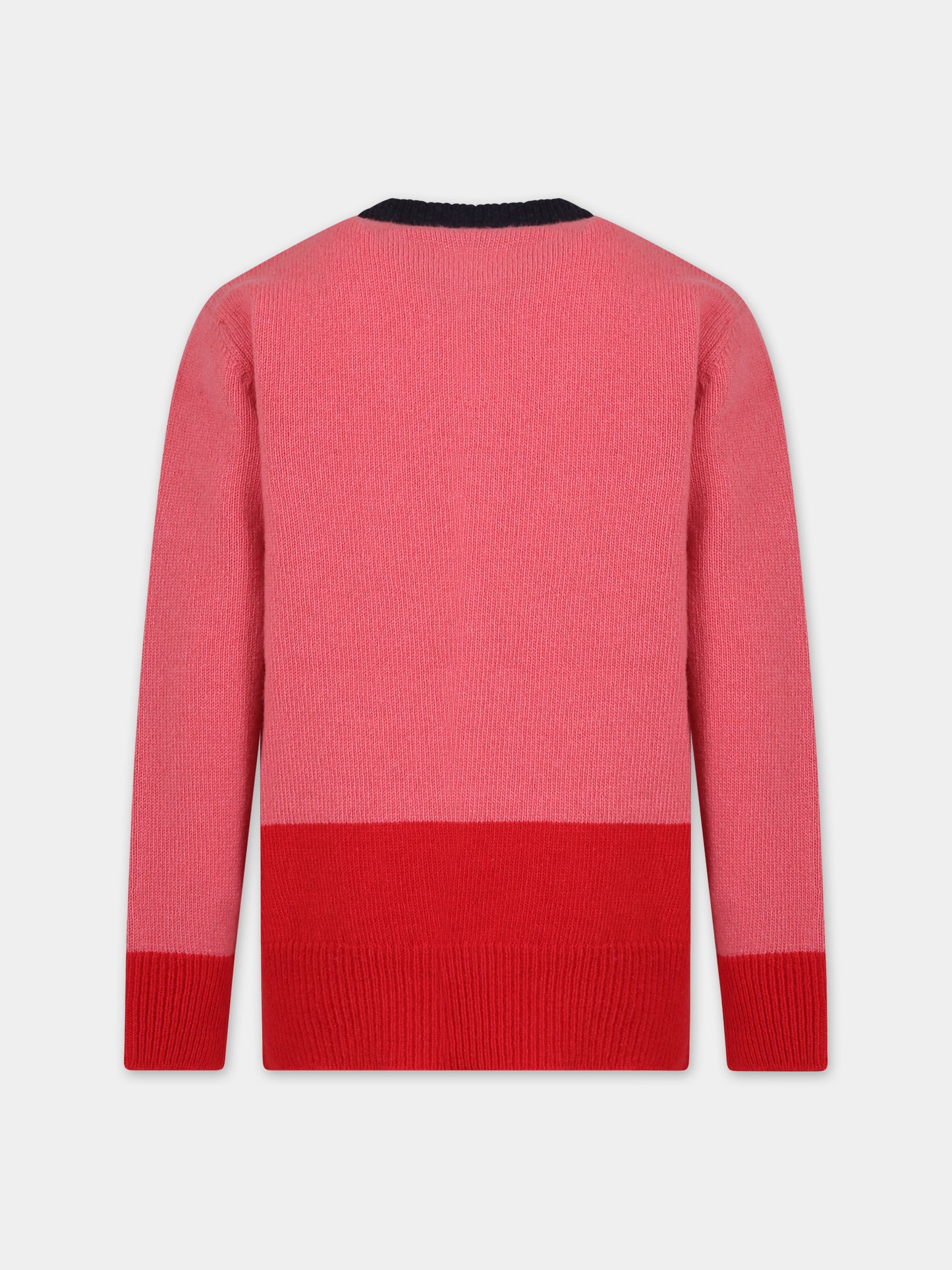 Maglione rosa per bambina con logo,Marni Kids,M00932 0M338