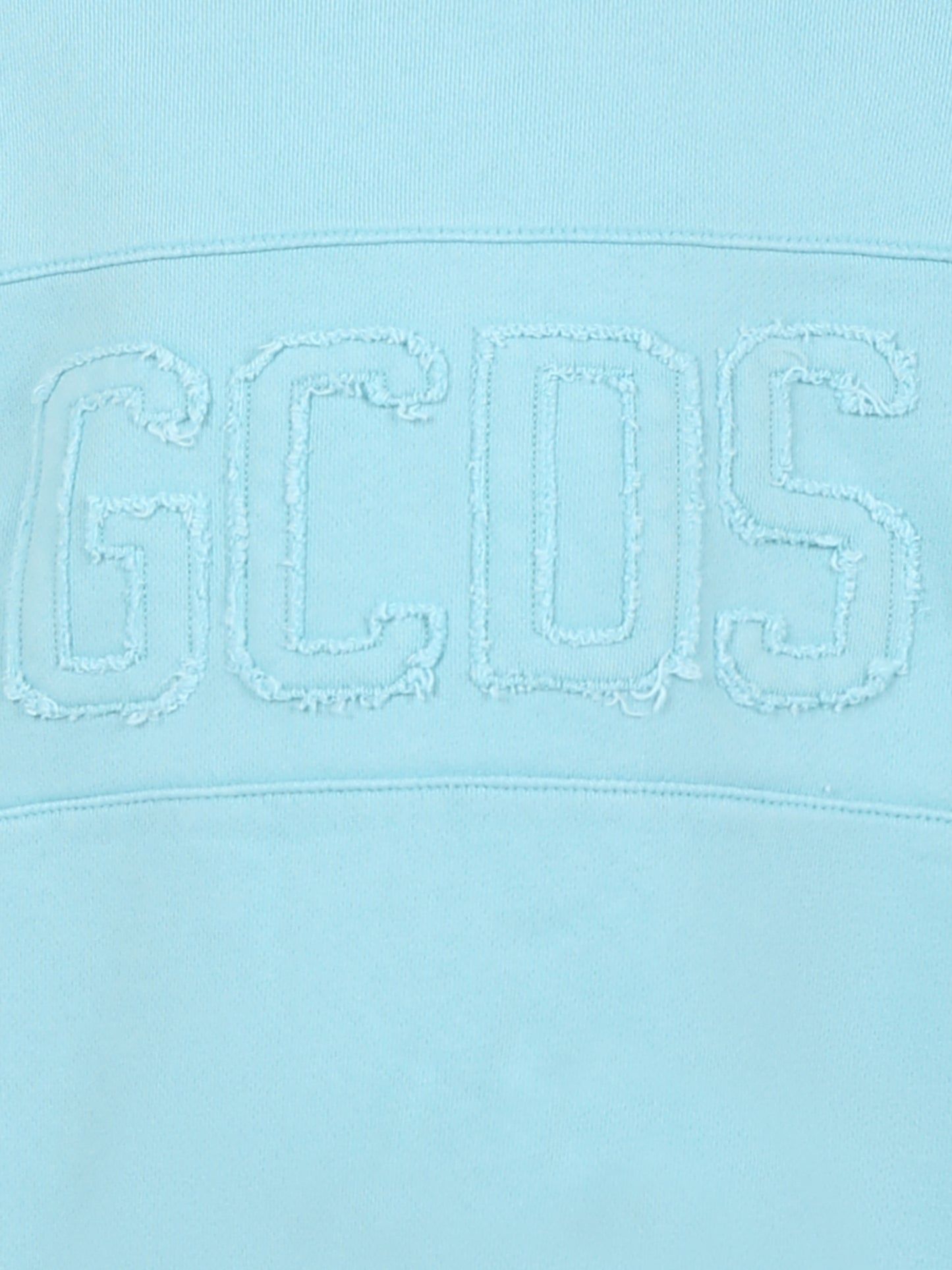 Felpa celeste per bambini con logo,Gcds Kids,DMF00D LCC01 30410