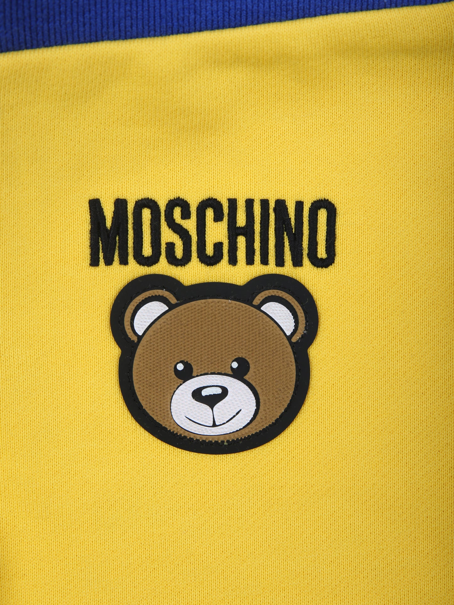 Completo giallo per neonato con Teddy Bear e logo,Moschino Kids,MUK04J LCA15 50082