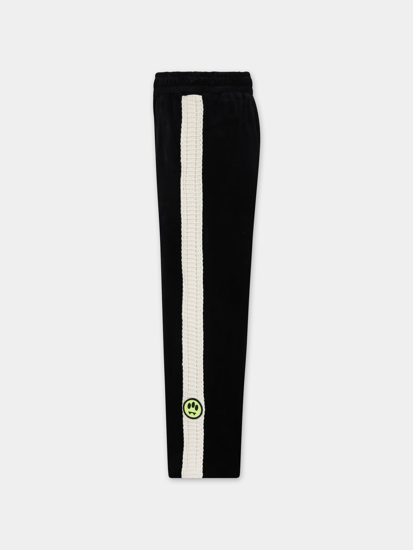 Pantaloni neri per bambina con ricamo,Barrow,F3BKJUPA055 110