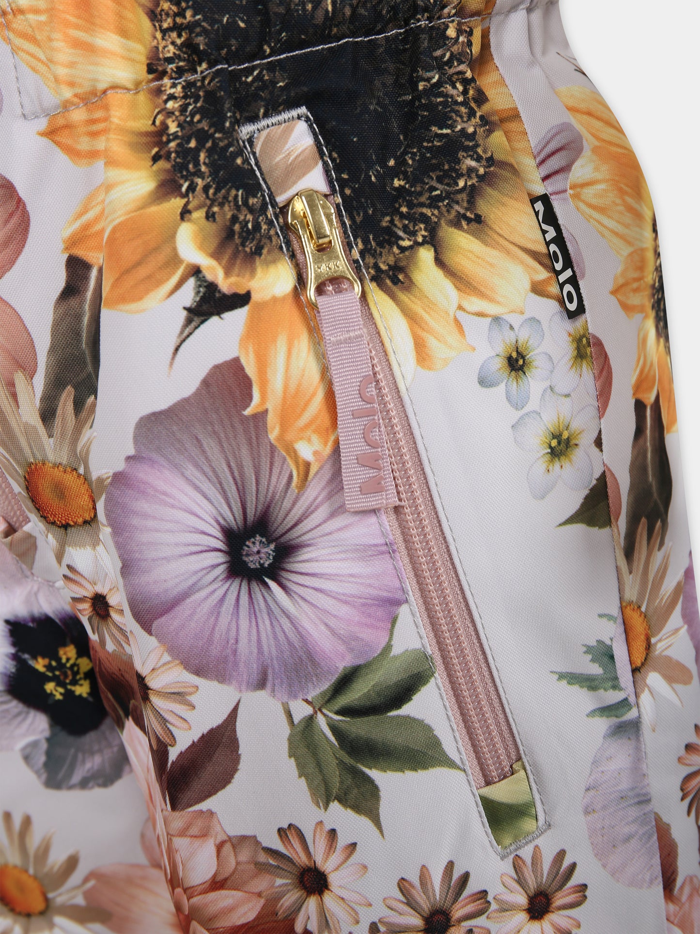 Pantaloni multicolor per neonata con stampa e logo,Molo,5W23I301 6855