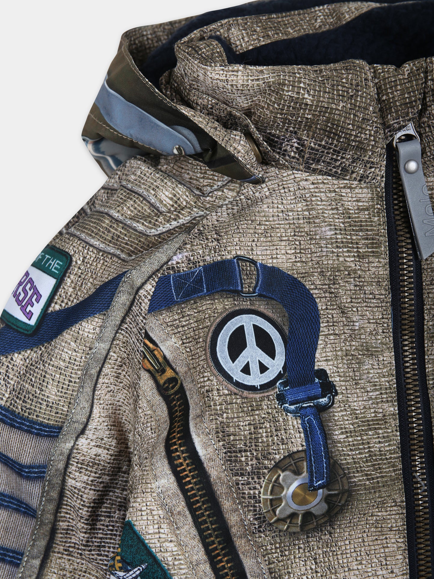 Tuta da neve multicolor per neonati con stampa e logo,Molo,5W23N202 3277