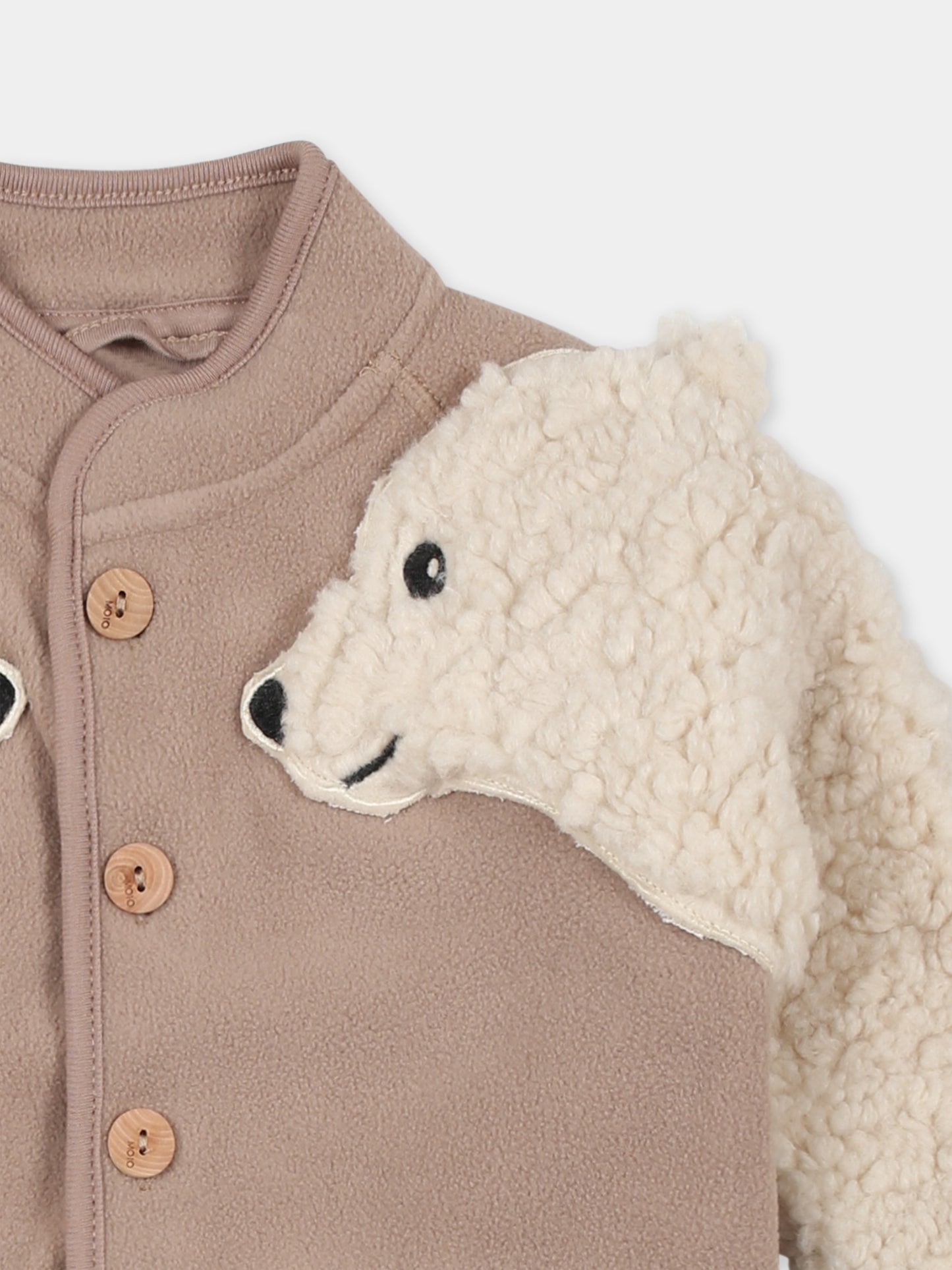 Giubbotto beige Uli per neonati con orso polare,Molo,5W24L206 8962