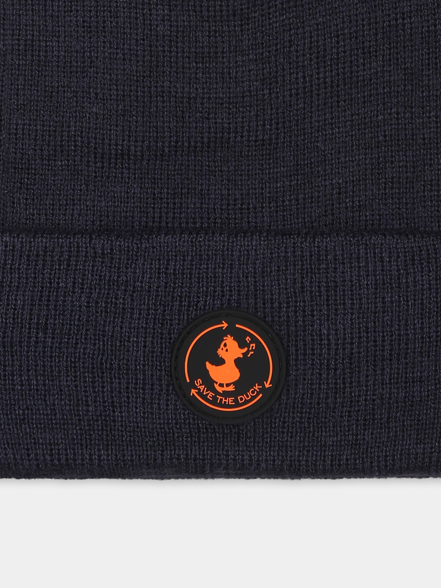 Berretto Fivel blu per bambini con logo,Save The Duck Kids,JY1512U EPOL19 90000