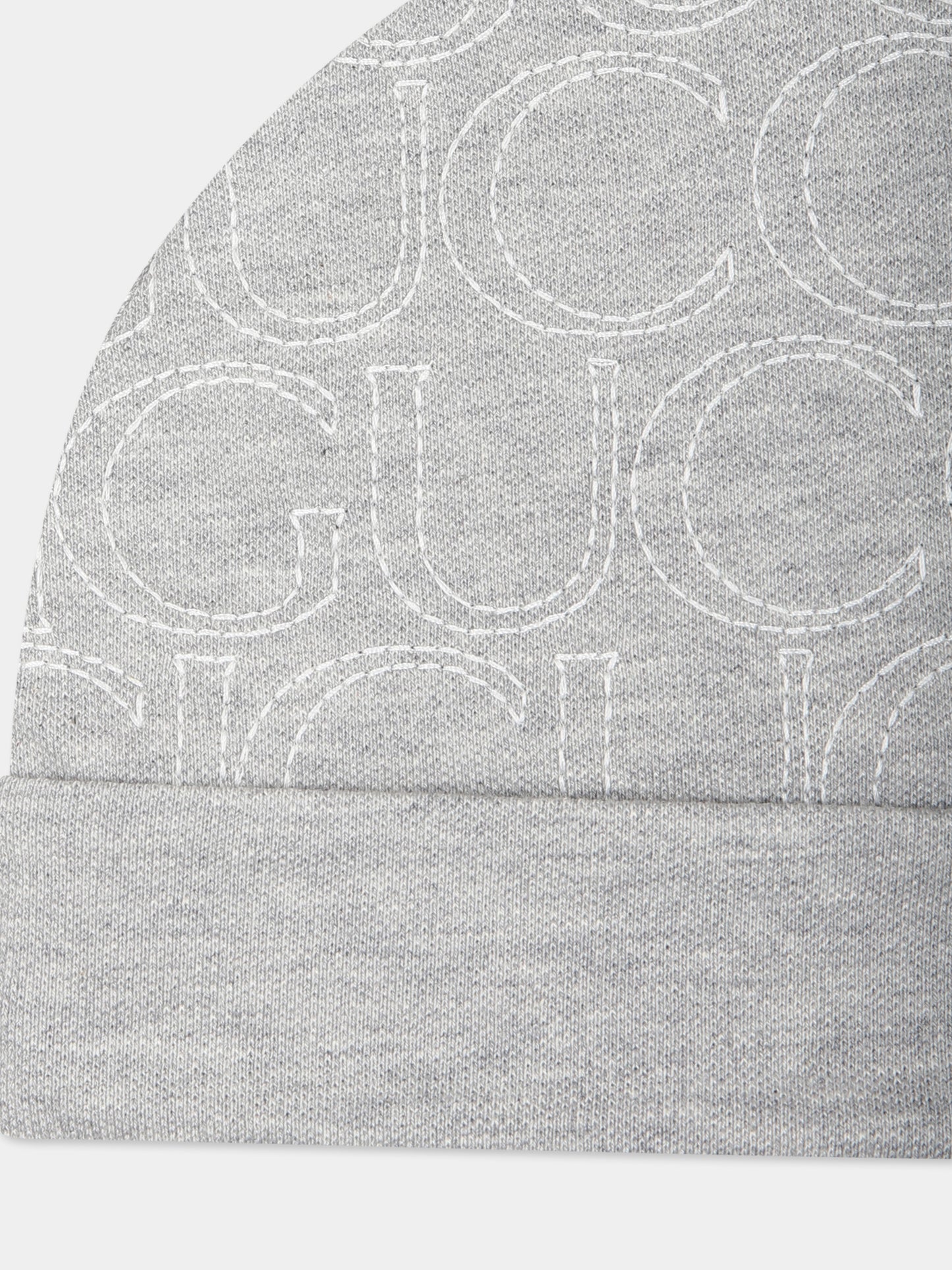 Cappello grigio per neonati con logo,Gucci Kids,792669 3KAAB 1400