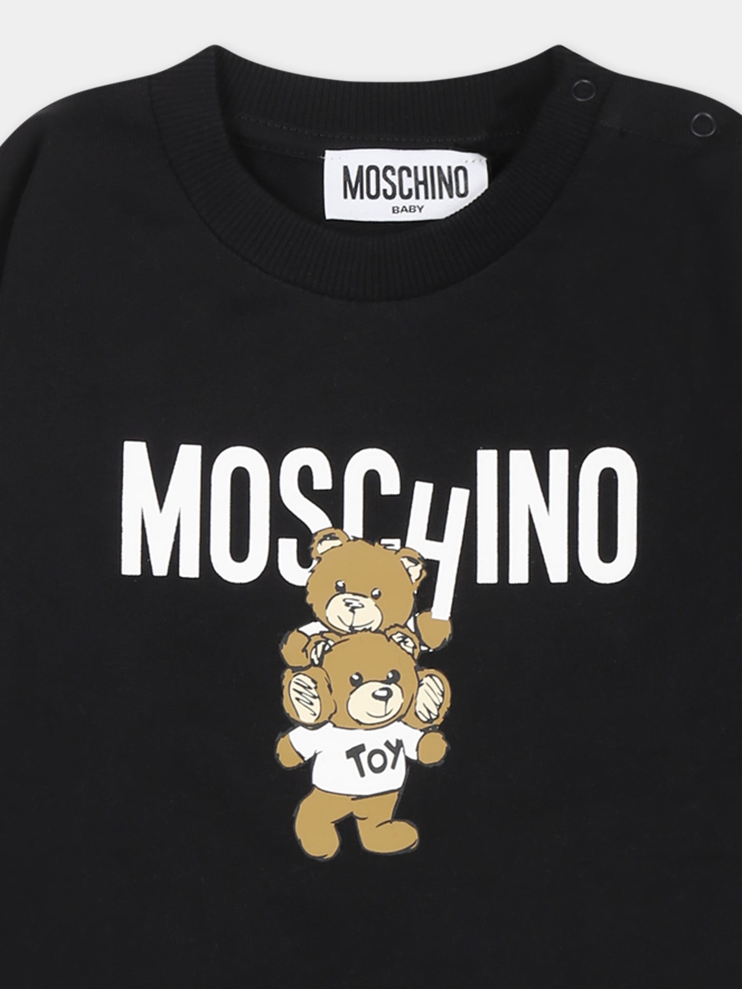 Black dress for baby girl with two Teddy Bears