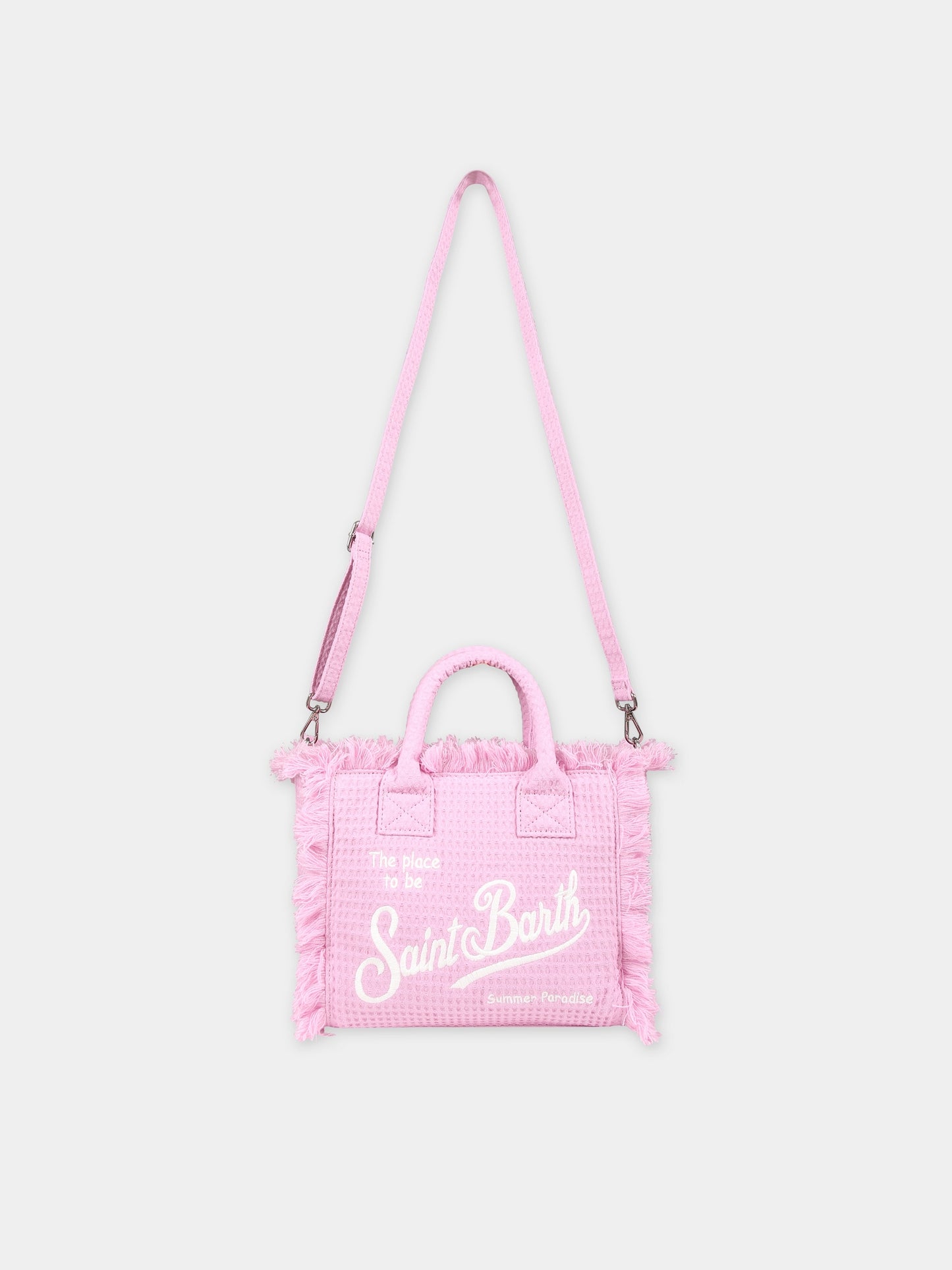 Borsa mare rosa per bambina con logo,Mc2 Saint Barth,COL0005 00345F