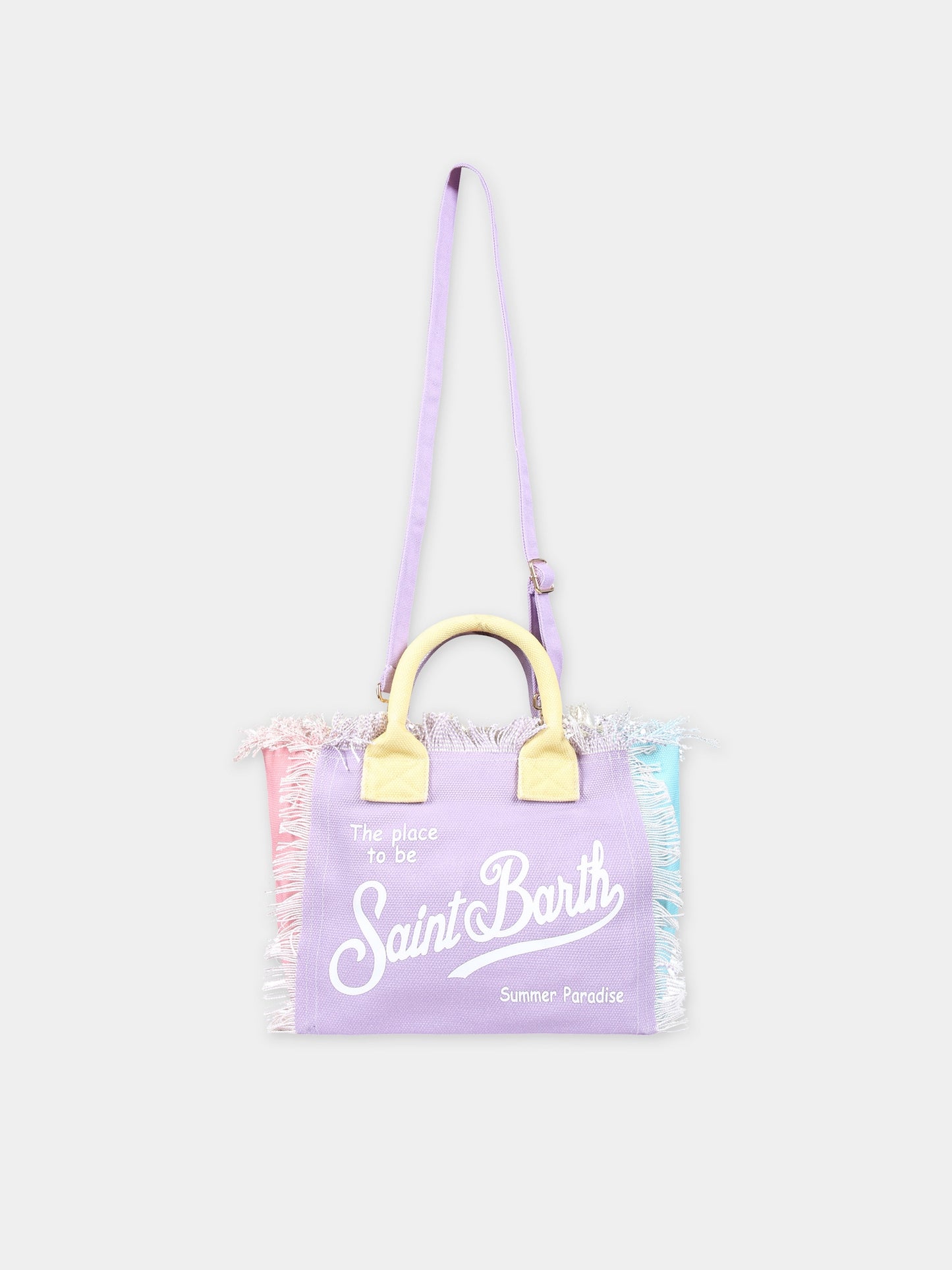 Borsa mare multicolor per bambina con logo,Mc2 Saint Barth,COL0001 01047F