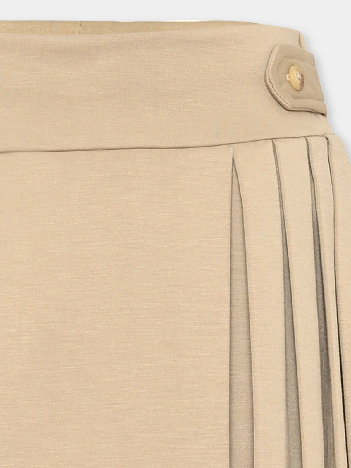 Beige skirt for girl with horse