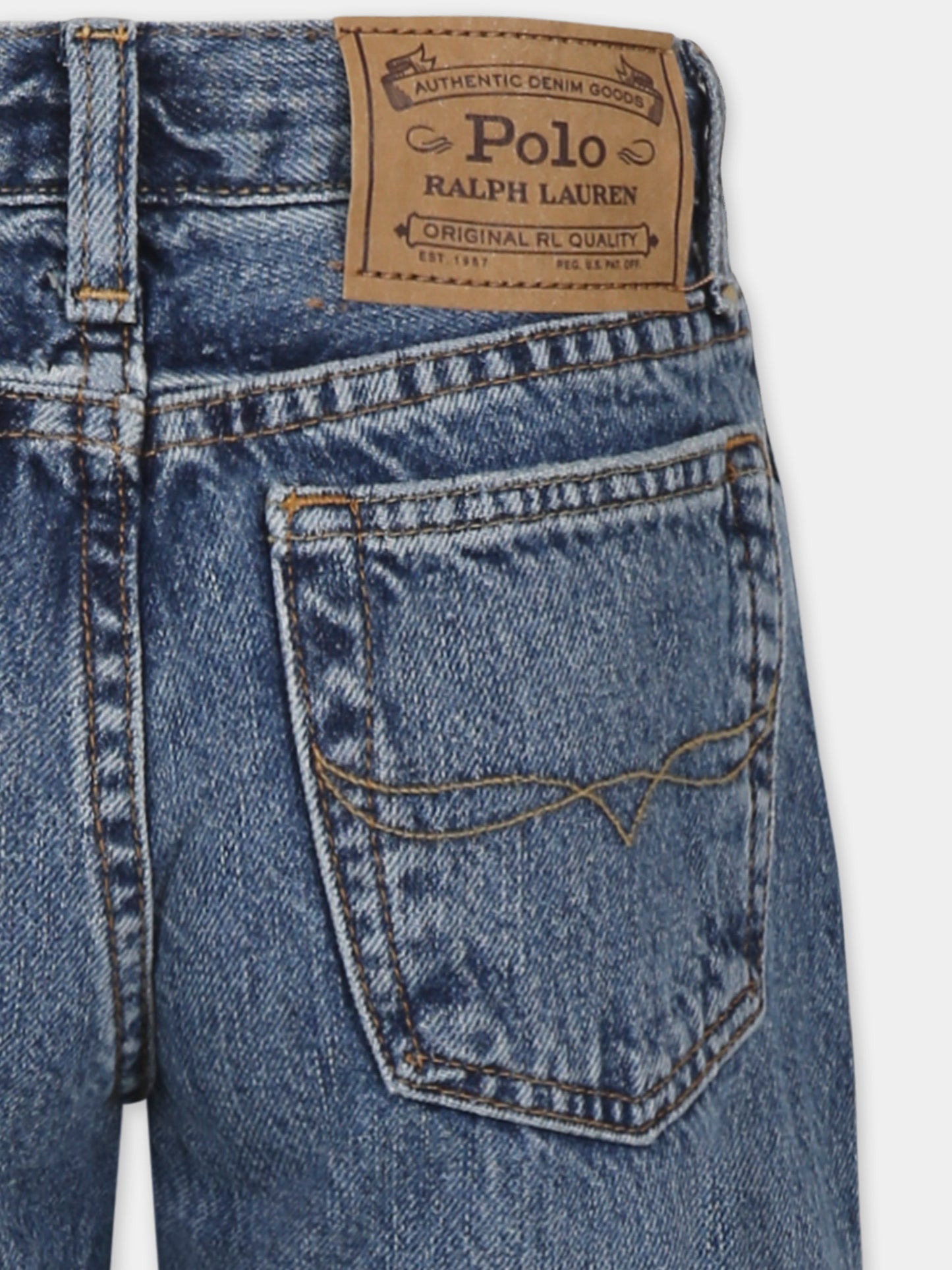Jeans denim per bambino,Ralph Lauren Kids,917223001 PIERSON INDIGO