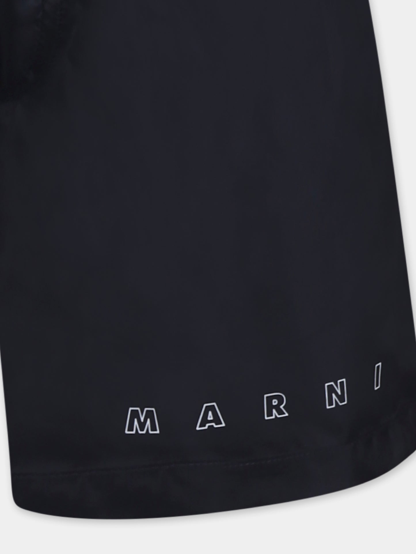 Boxer mare blu per bambino con logo bianco,Marni Kids,M01379 M00SD MM24U 0M803