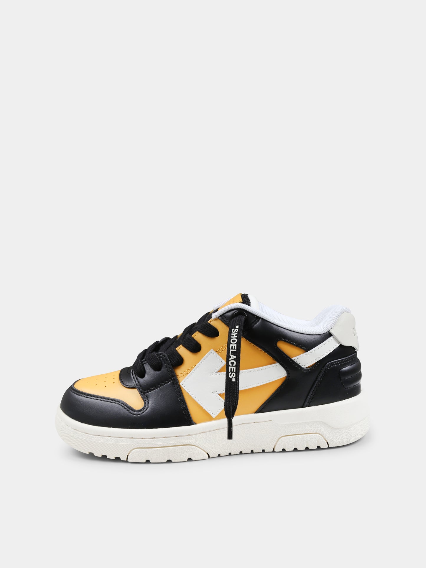 Yellow sneakers for boy with arrow