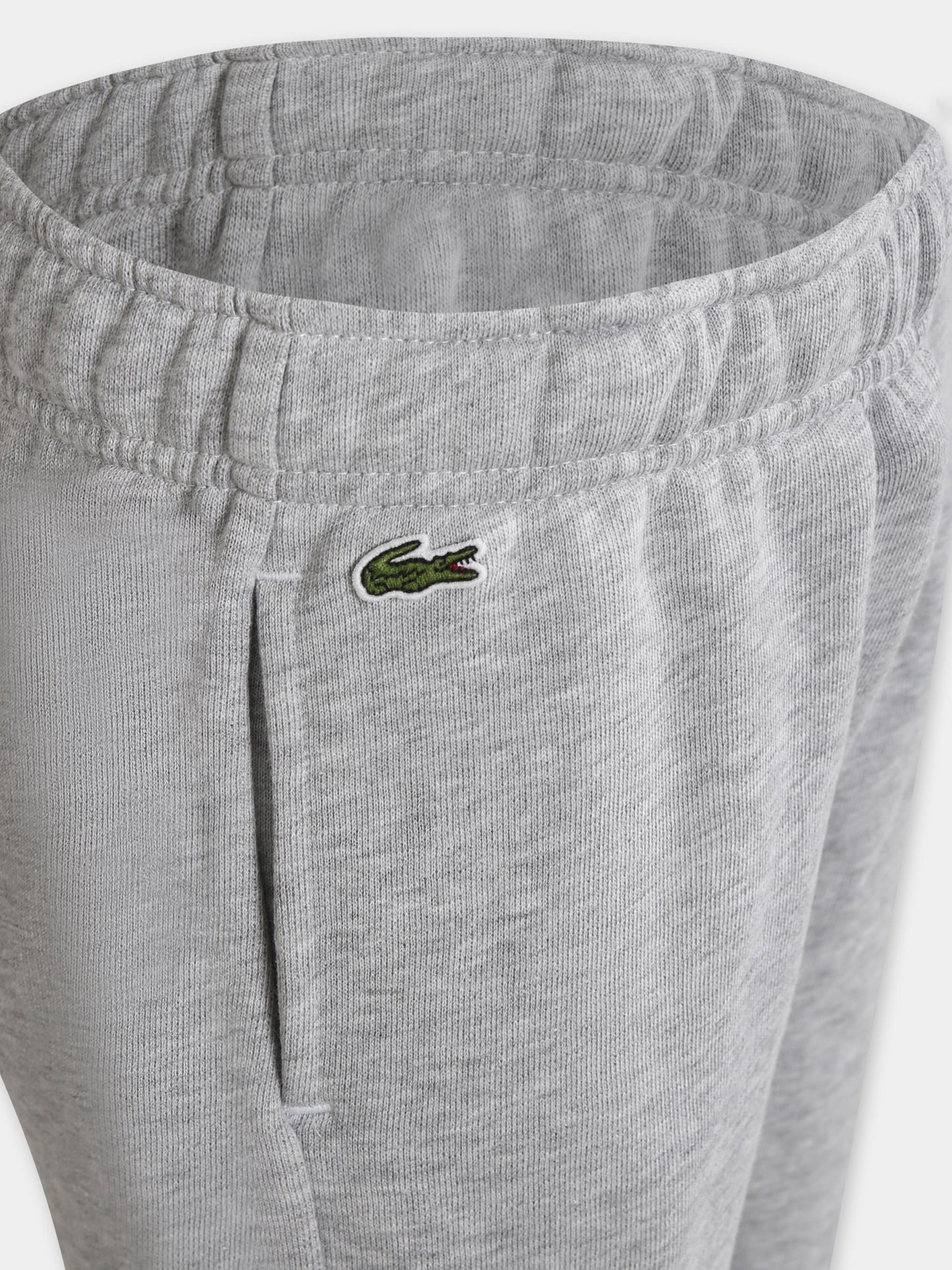 Pantaloni grigi per bambino con coccodrillo,Lacoste,XJ9728 CCA