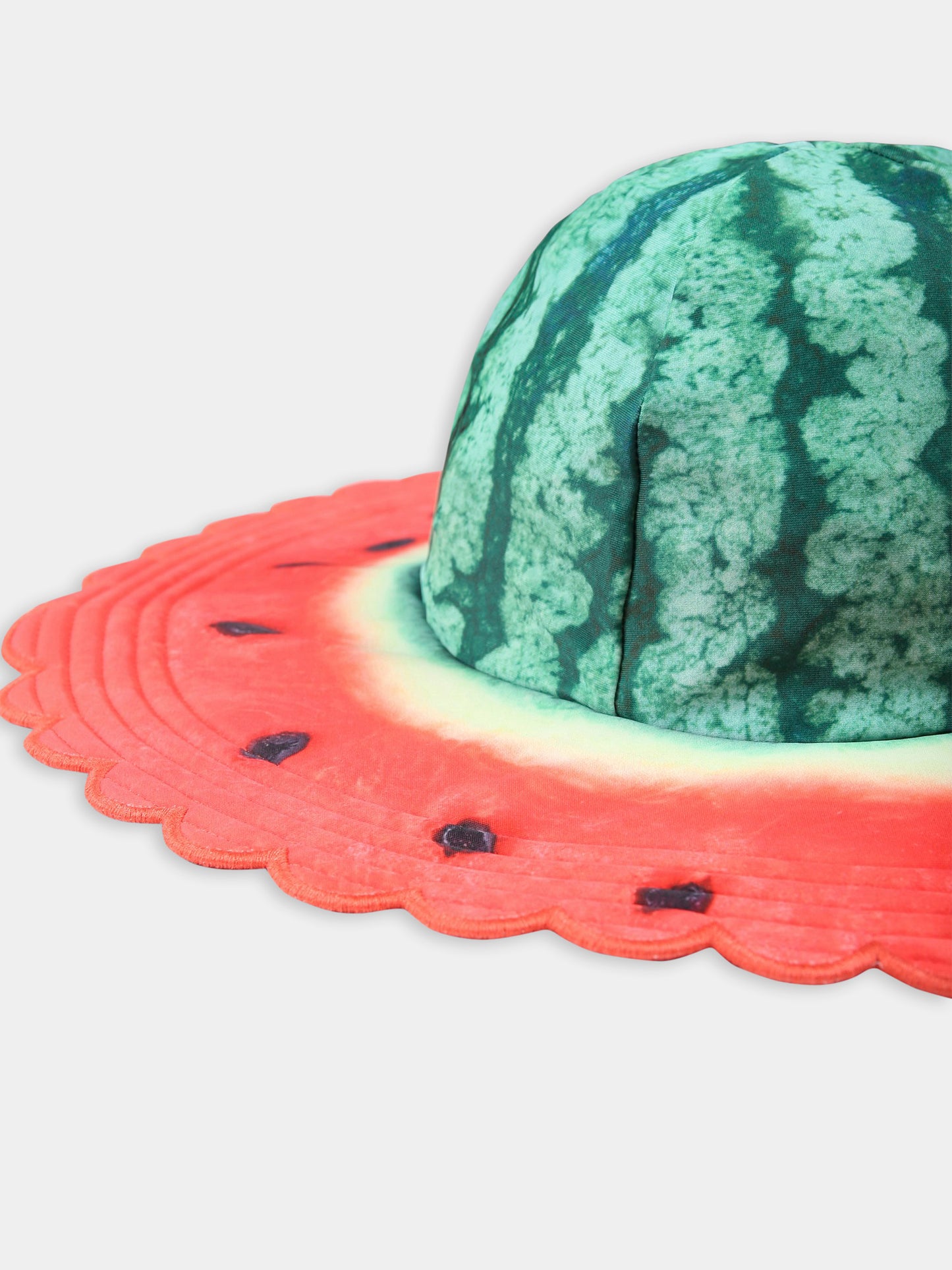 Multicolor cloche for girl with watermelon print