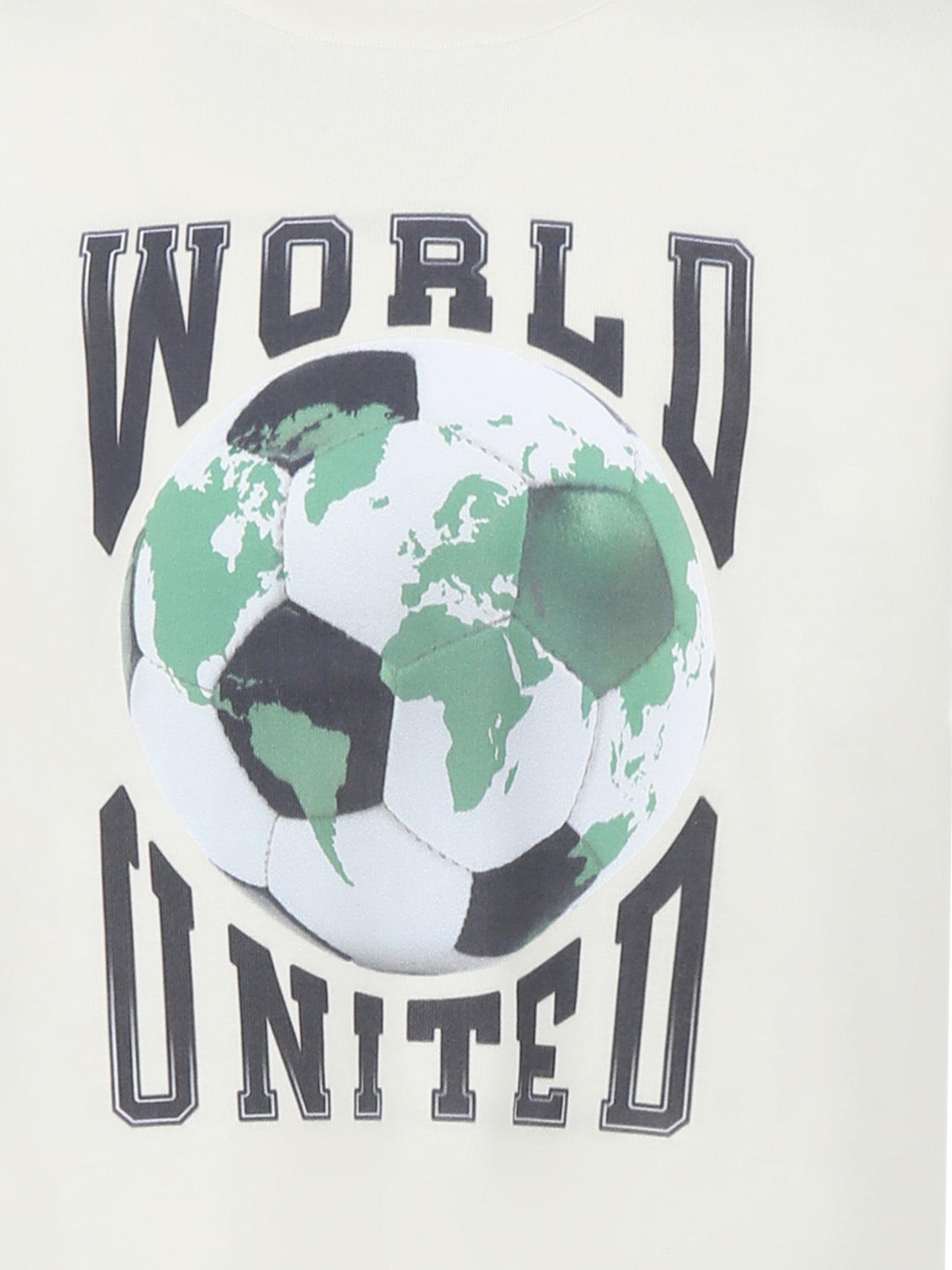 Ivory t-shirt for boy with football print