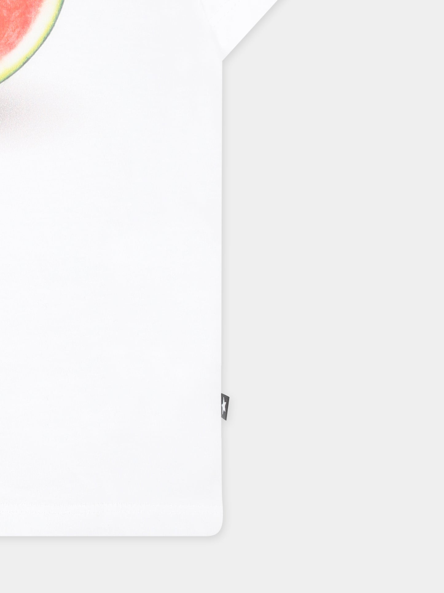 T-shirt Enzo bianca per neonati con smile anguria,Molo,6S25A207 9340