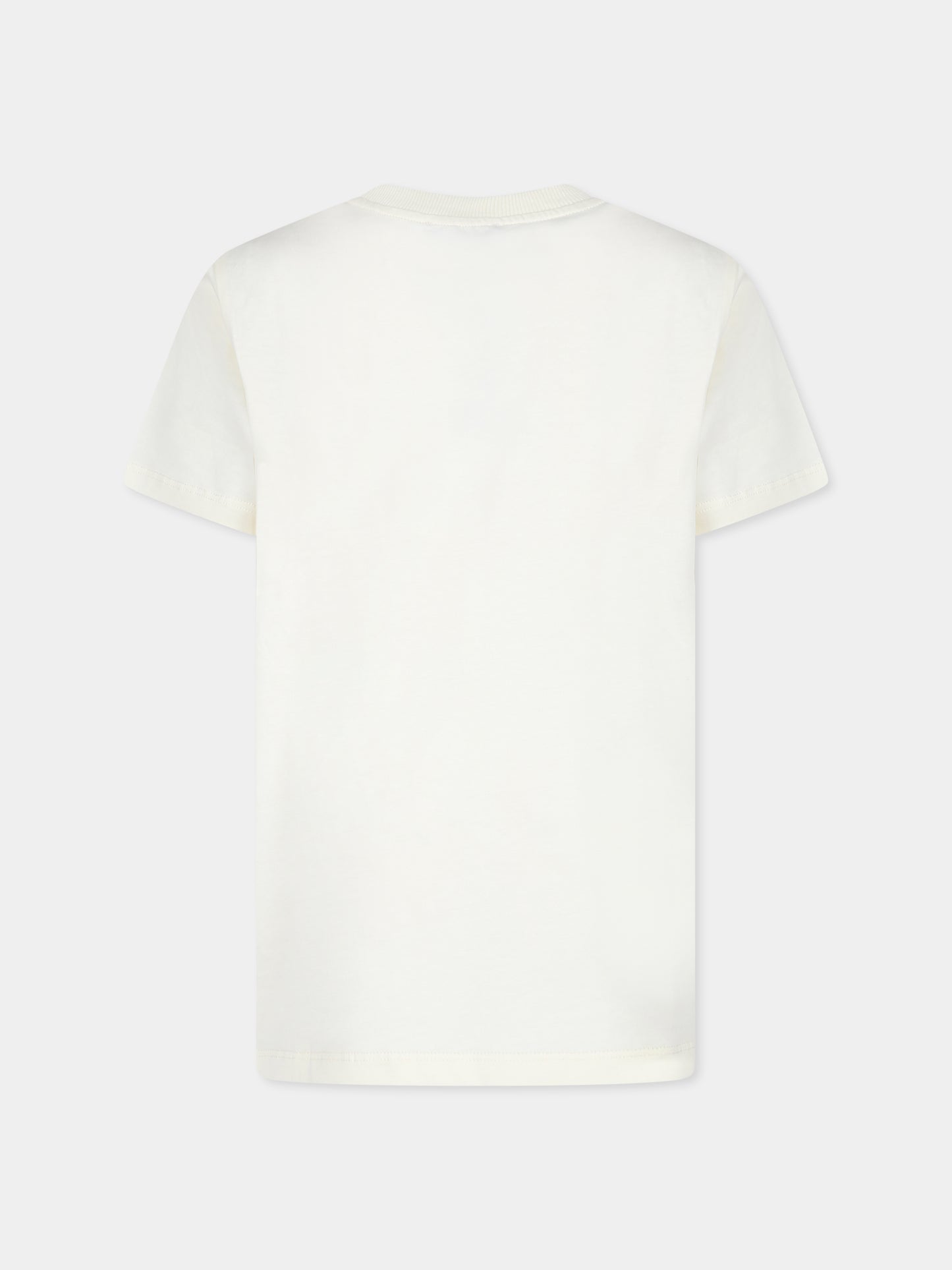 T-shirt avorio per bambini con Teddy Bear e cactus,Moschino Kids,H8M03U LAA24 20059