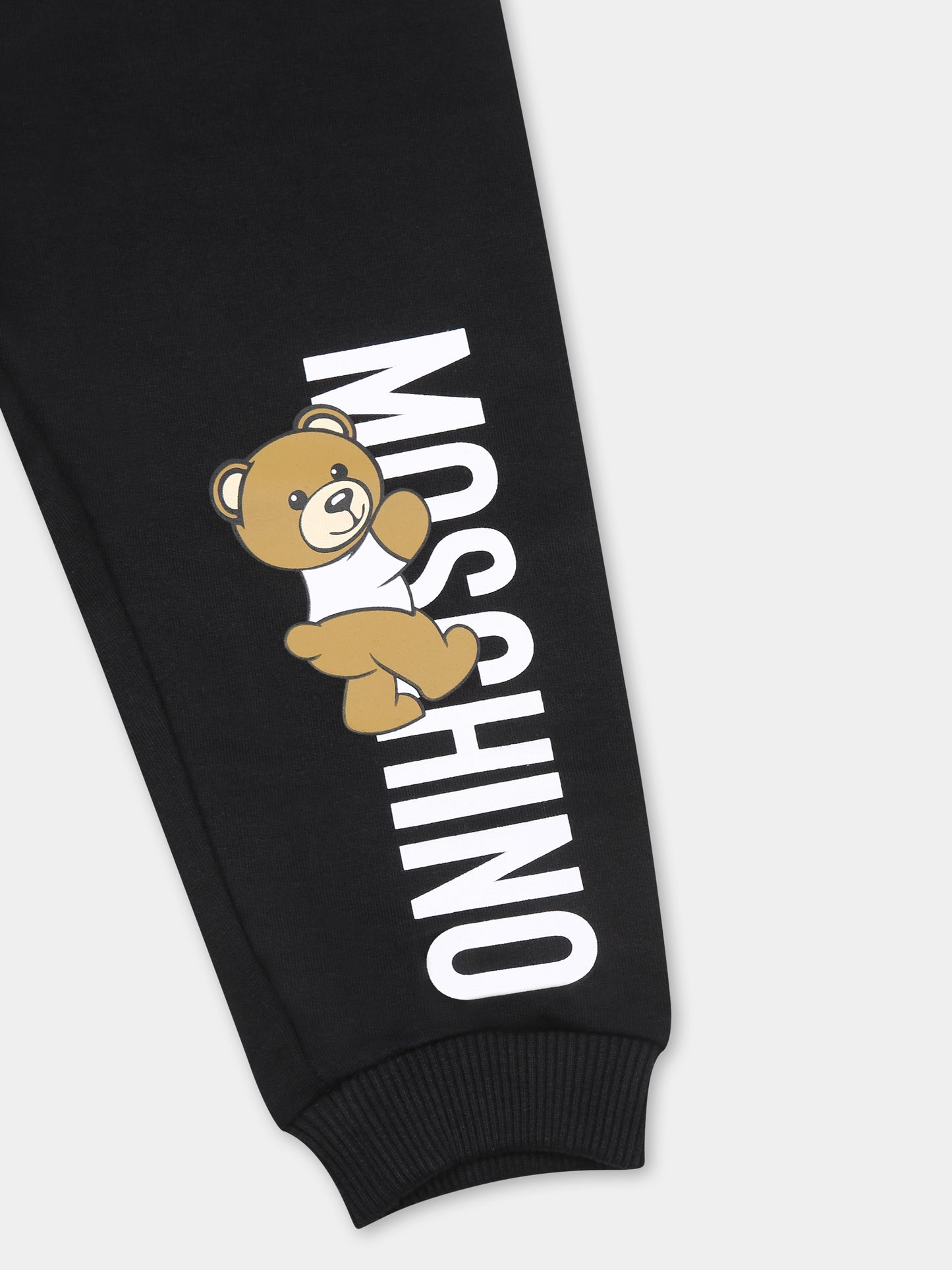 Completo nero per neonati con Teddy Bear,Moschino Kids,MUK04R LDA27 60100