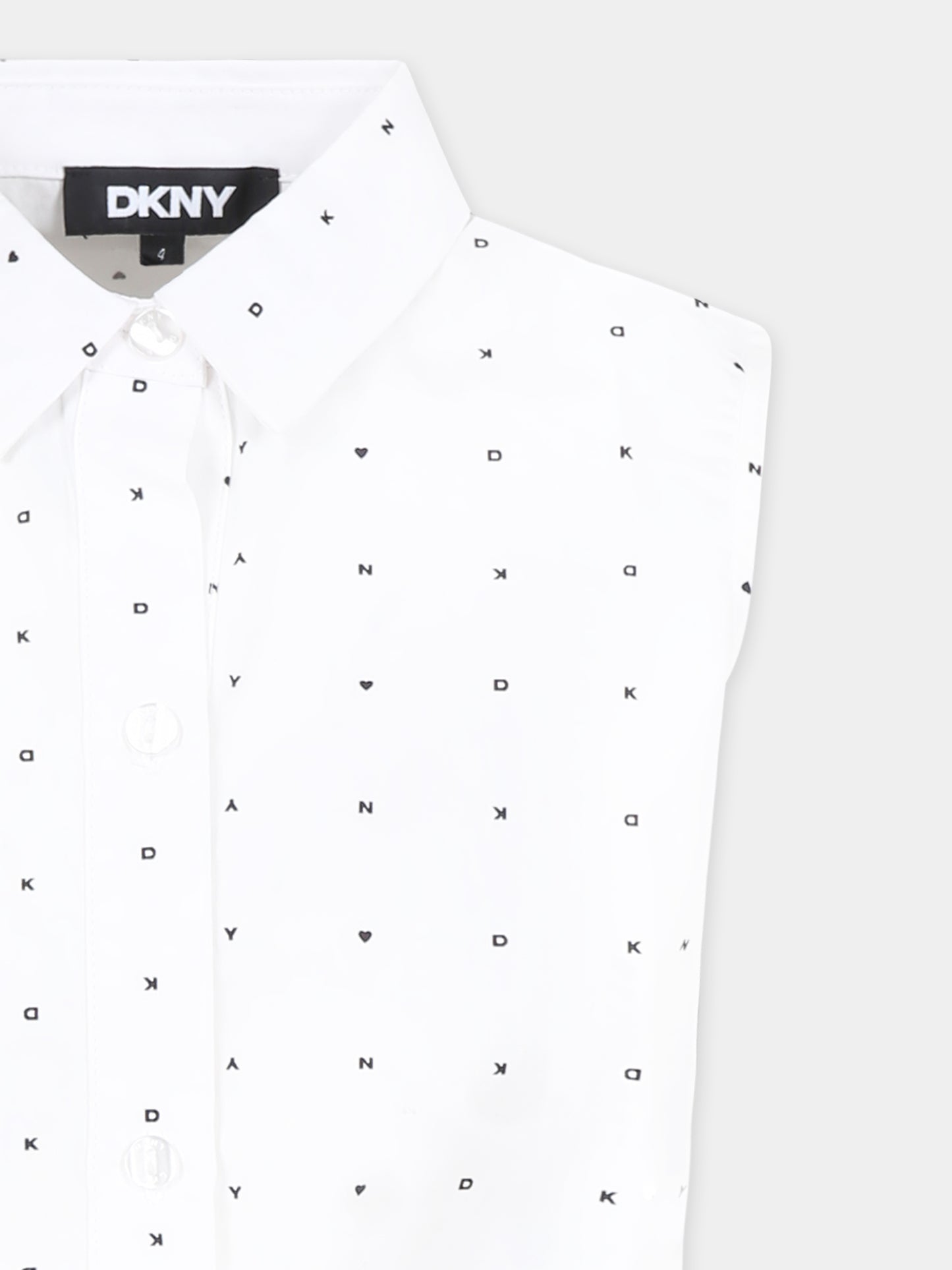 White top for girl with logo