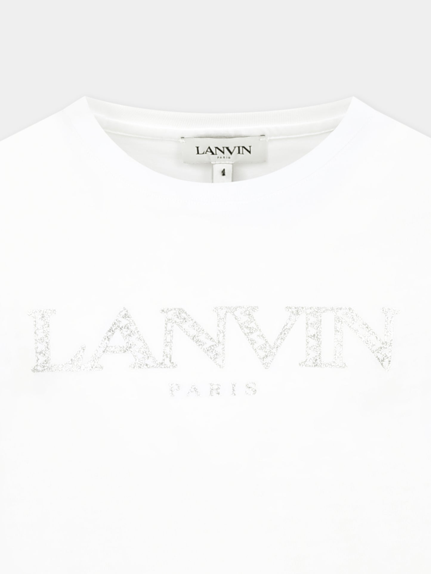 White t-shirt for girl with logo