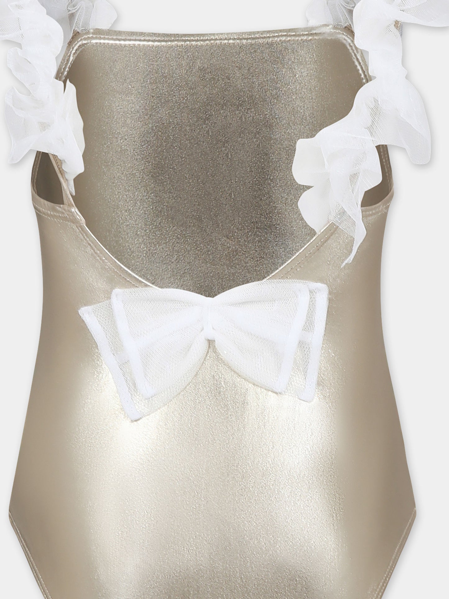 Gold swimsuit for girl