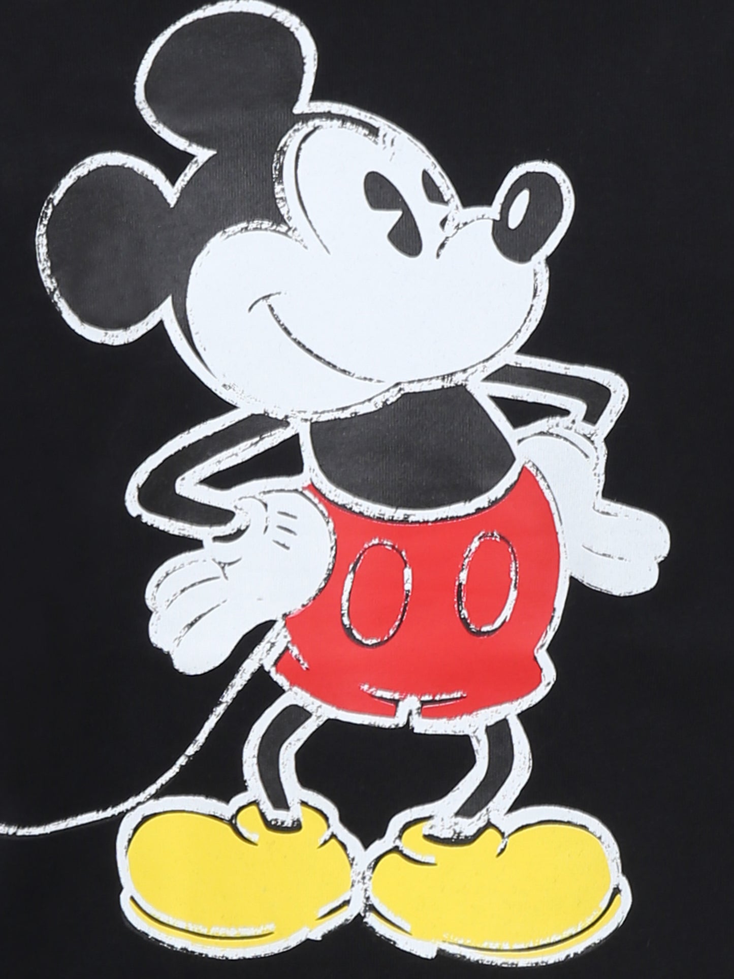 Black t-shirt for boy with Micky Mouse