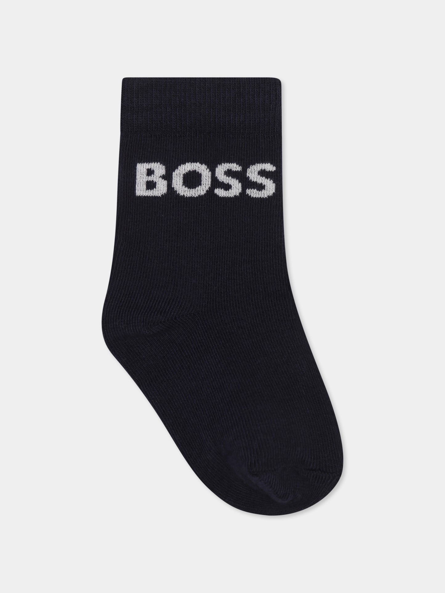 Set calzini multicolor per neonato con logo,Boss,J51745 849