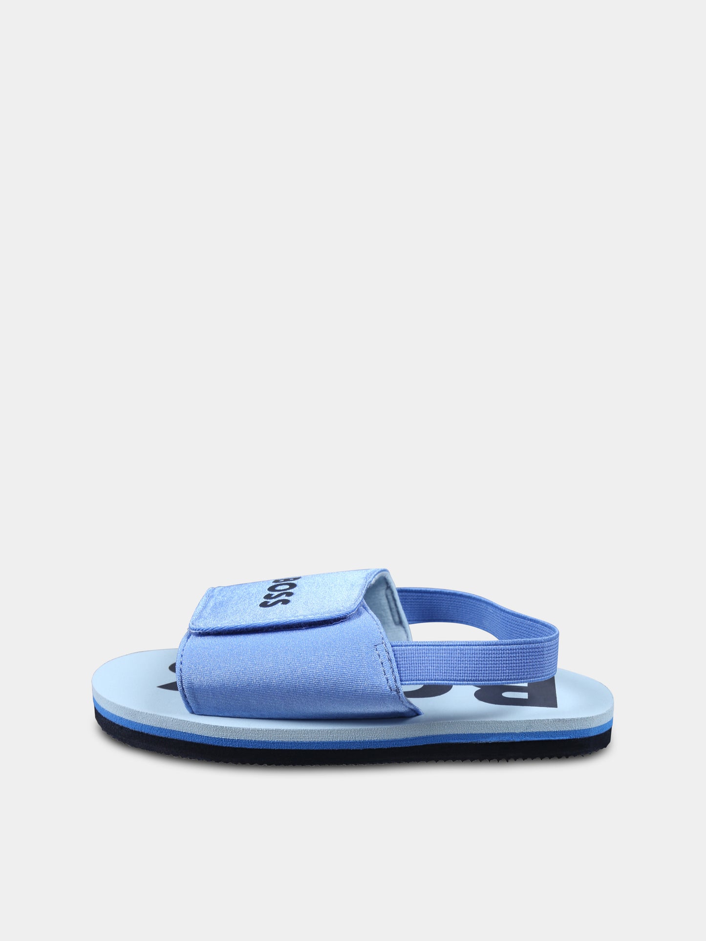 Sandali celesti per bambino con logo,Boss,J52156 84B
