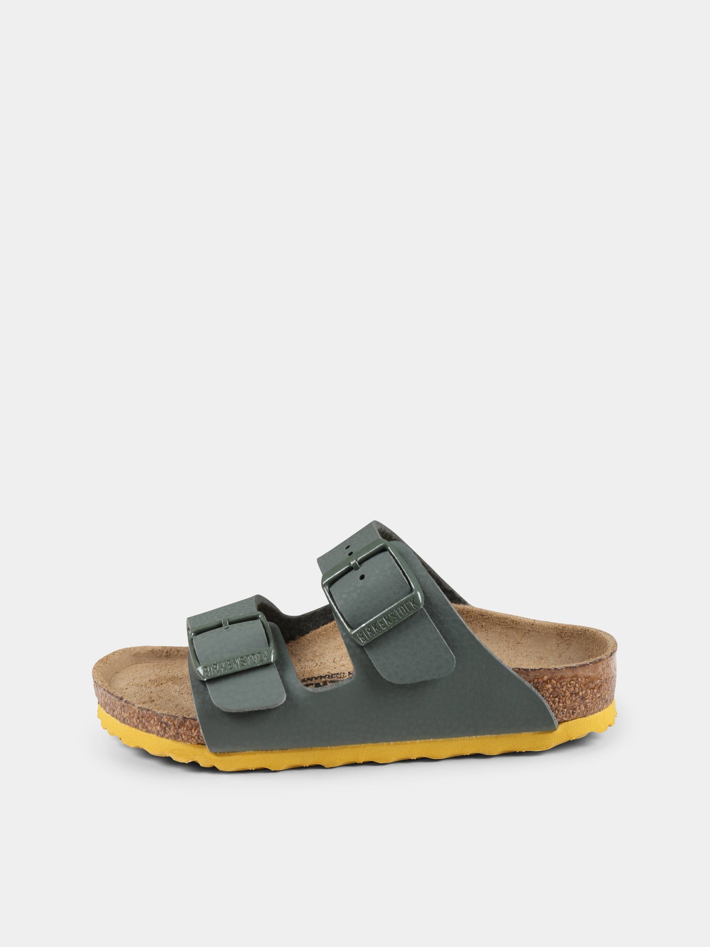 Sandali verdi Ariziona Kids per bambino con logo,Birkenstock,1029449 ARIZONA